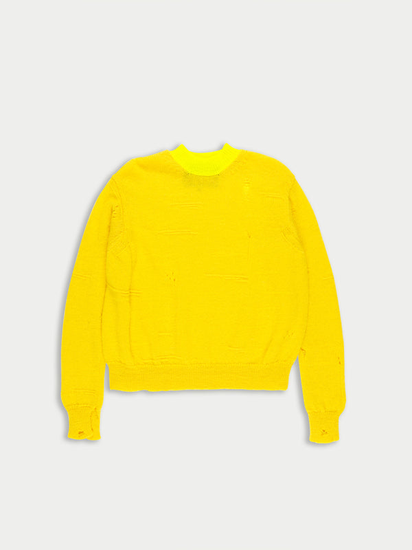 MILLIE Crew Neck Sweater - Yellow / Neon Yellow