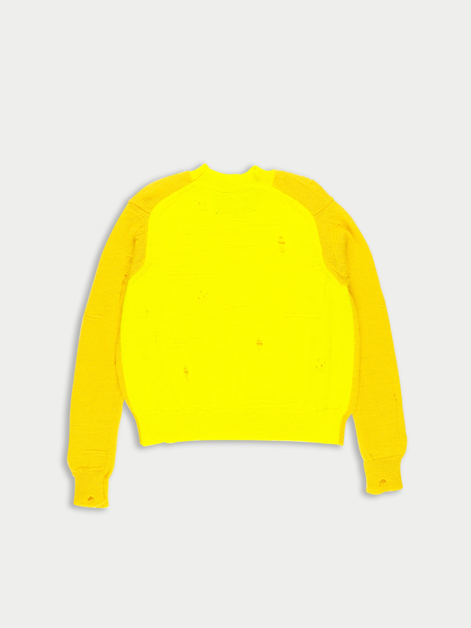 MILLIE Crew Neck Sweater - Yellow / Neon Yellow