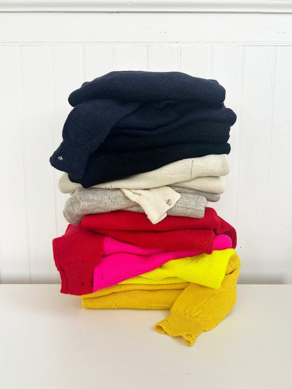 MILLIE Crew Neck Sweater - Yellow / Neon Yellow