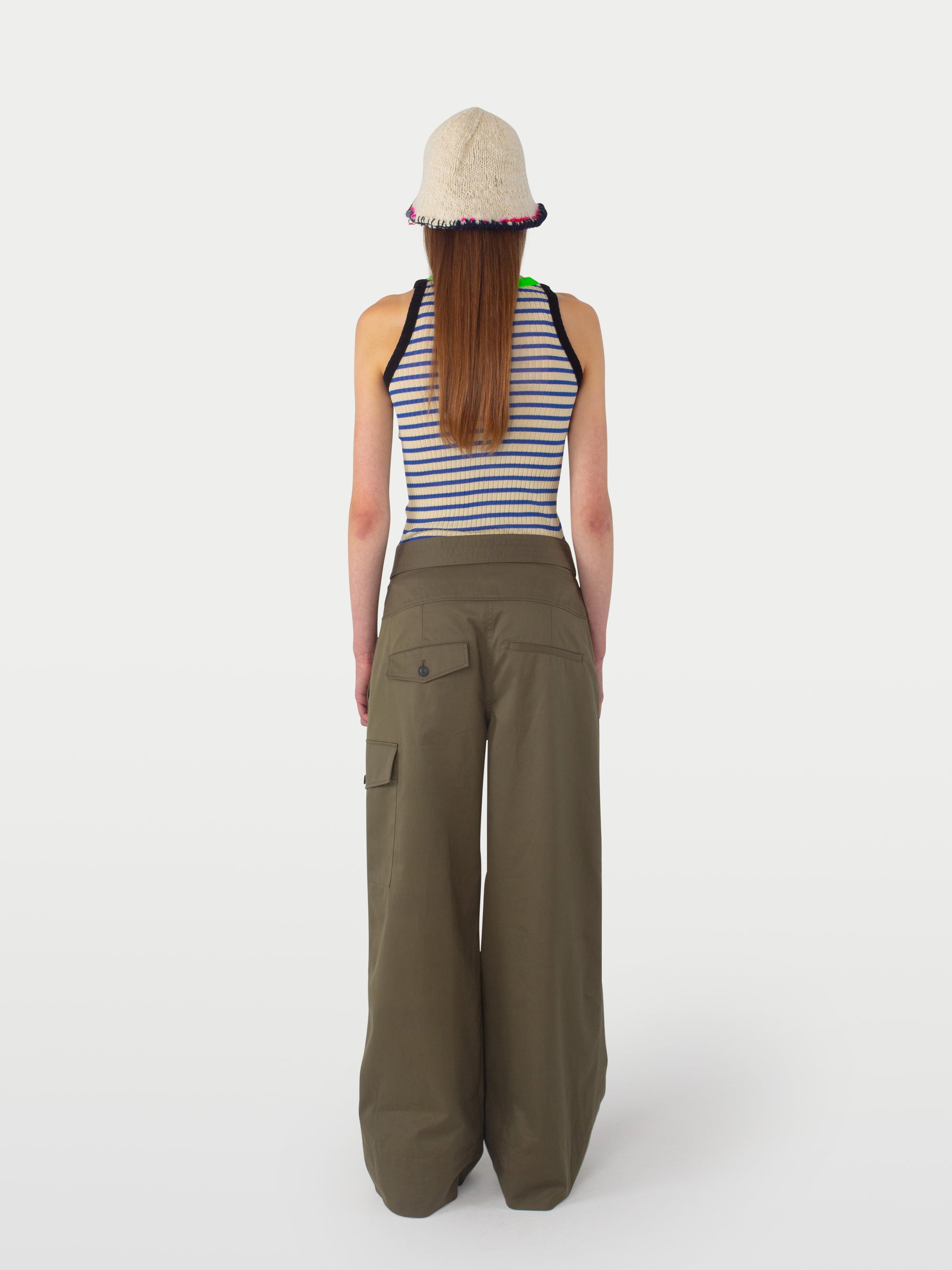 GABRIELLE Pleated Pant - Khaki