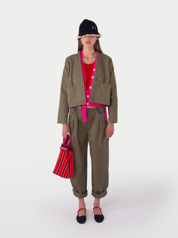 GINGER Kimono Jacket - Khaki