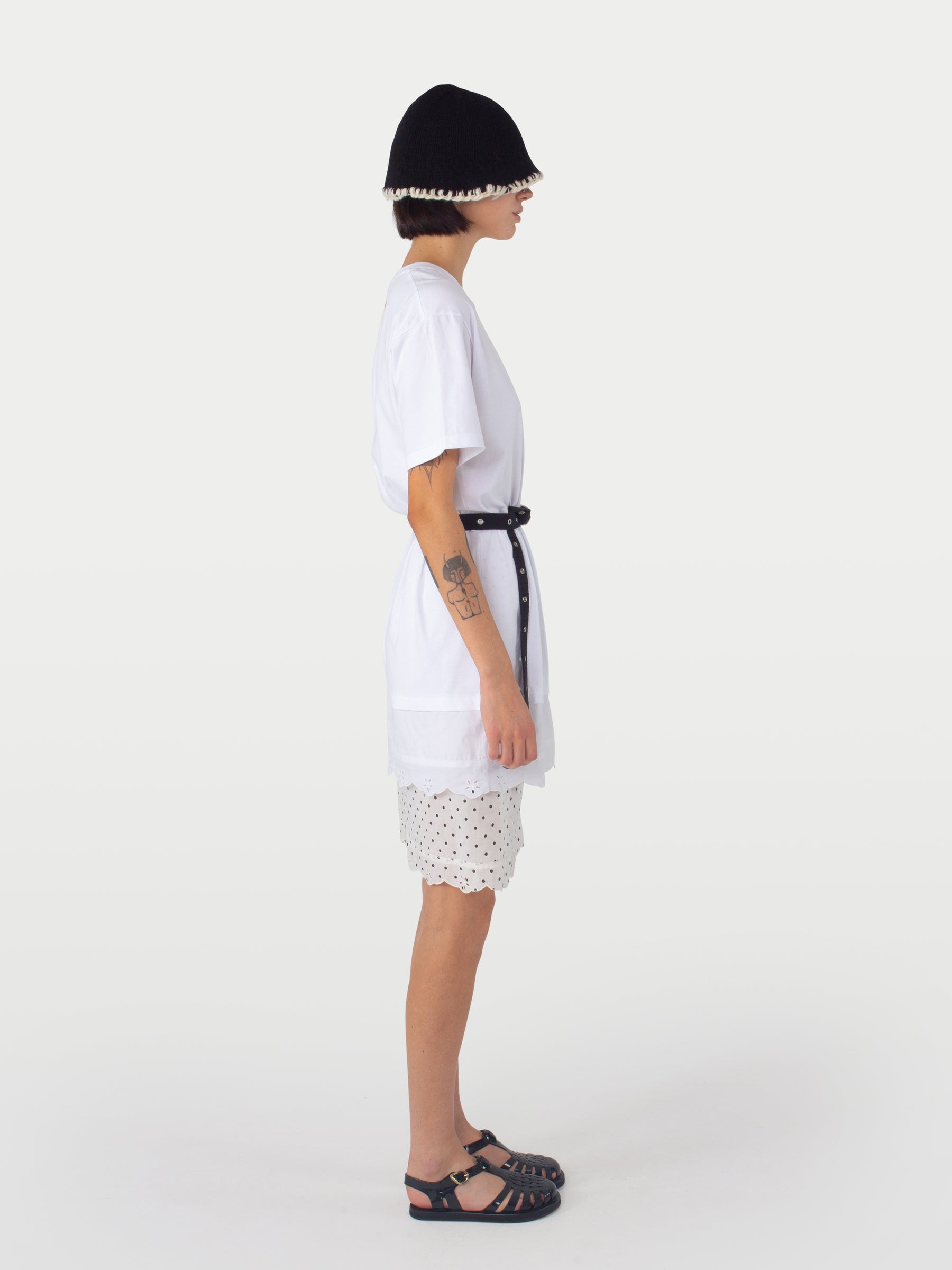 FLORA T-shirt Dress - White