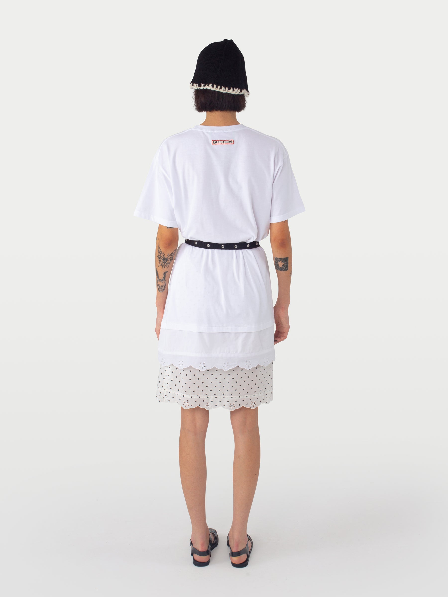 FLORA T-shirt Dress - White