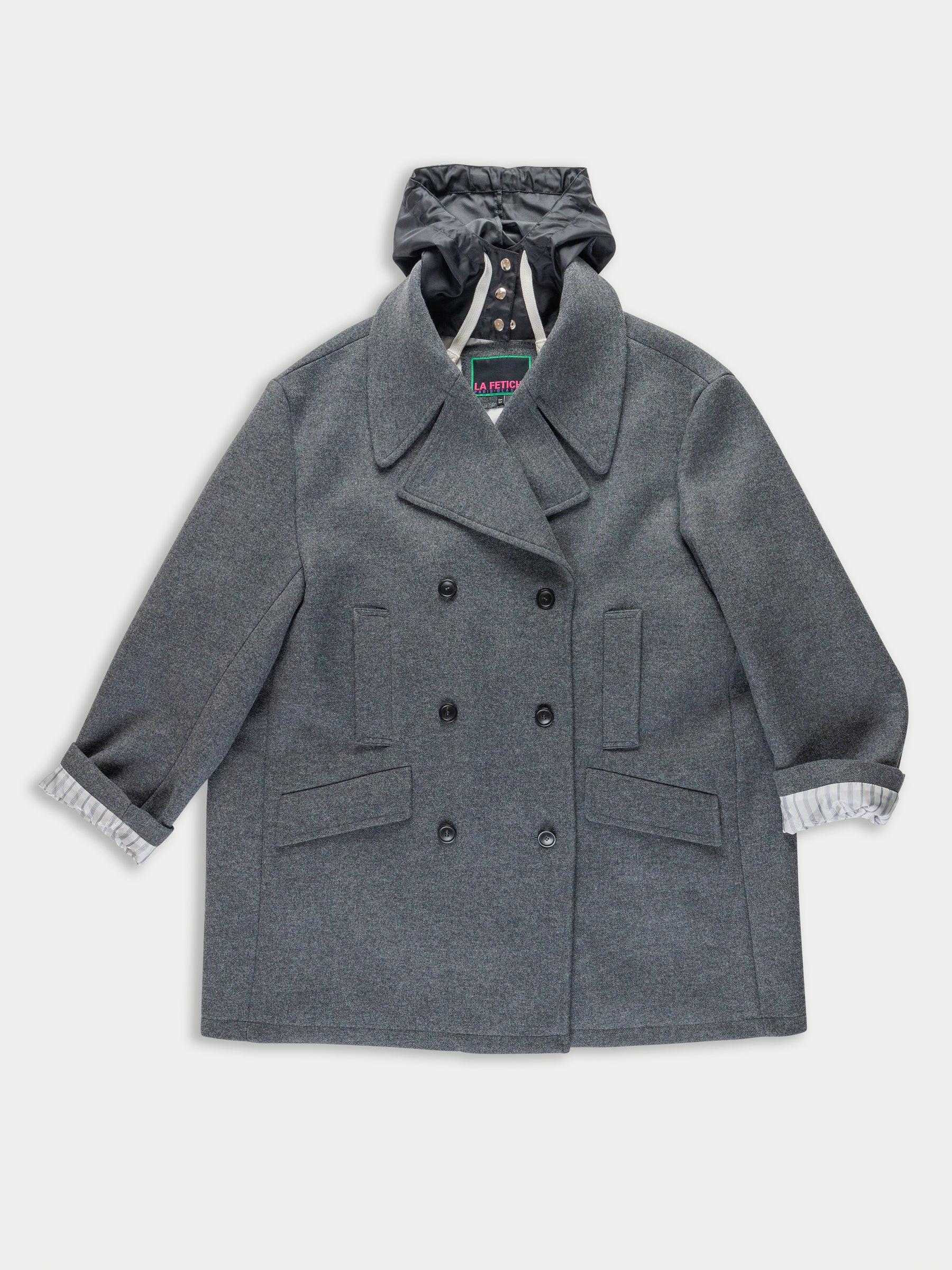 BALDWIN Unisex Pea Coat - Grey