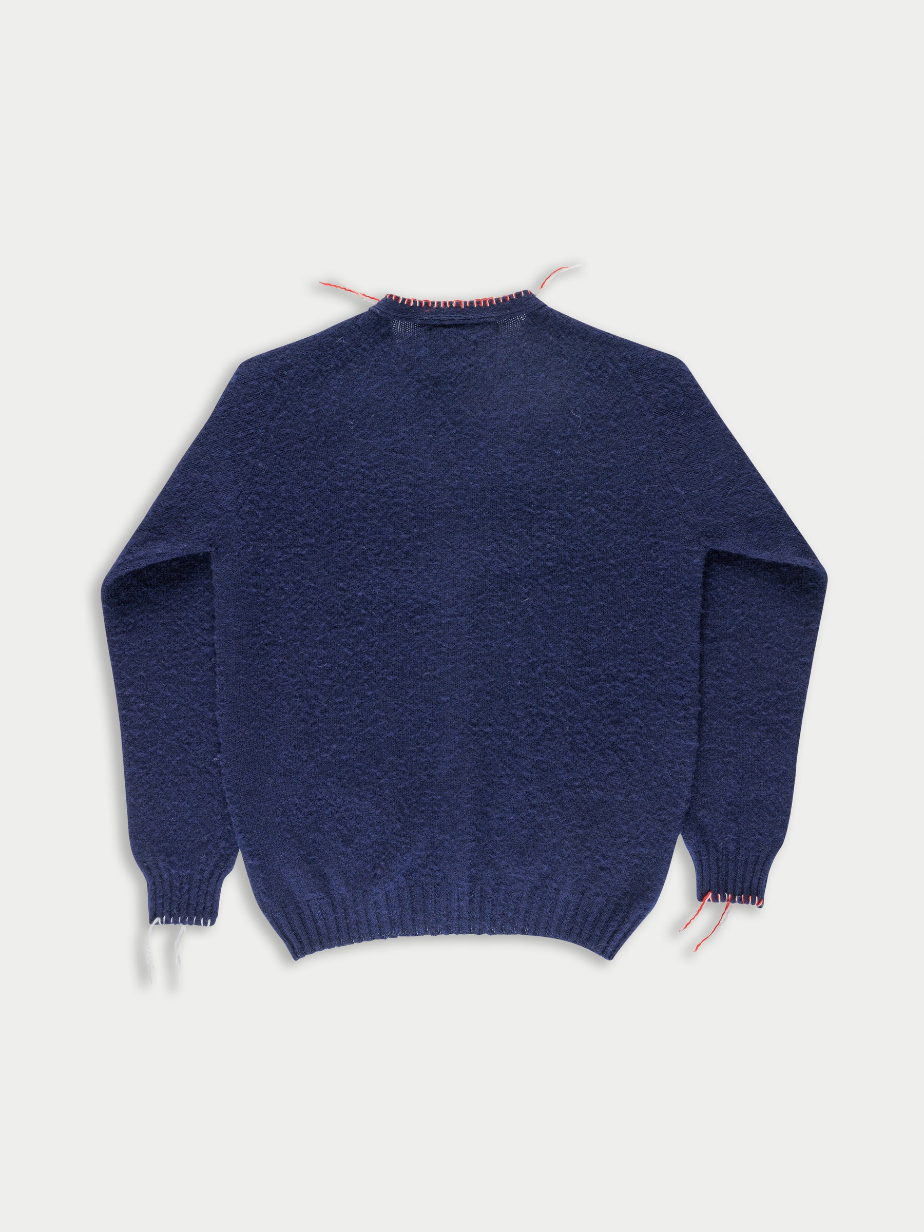 BEATON Brushed V-neck Cardigan - Navy