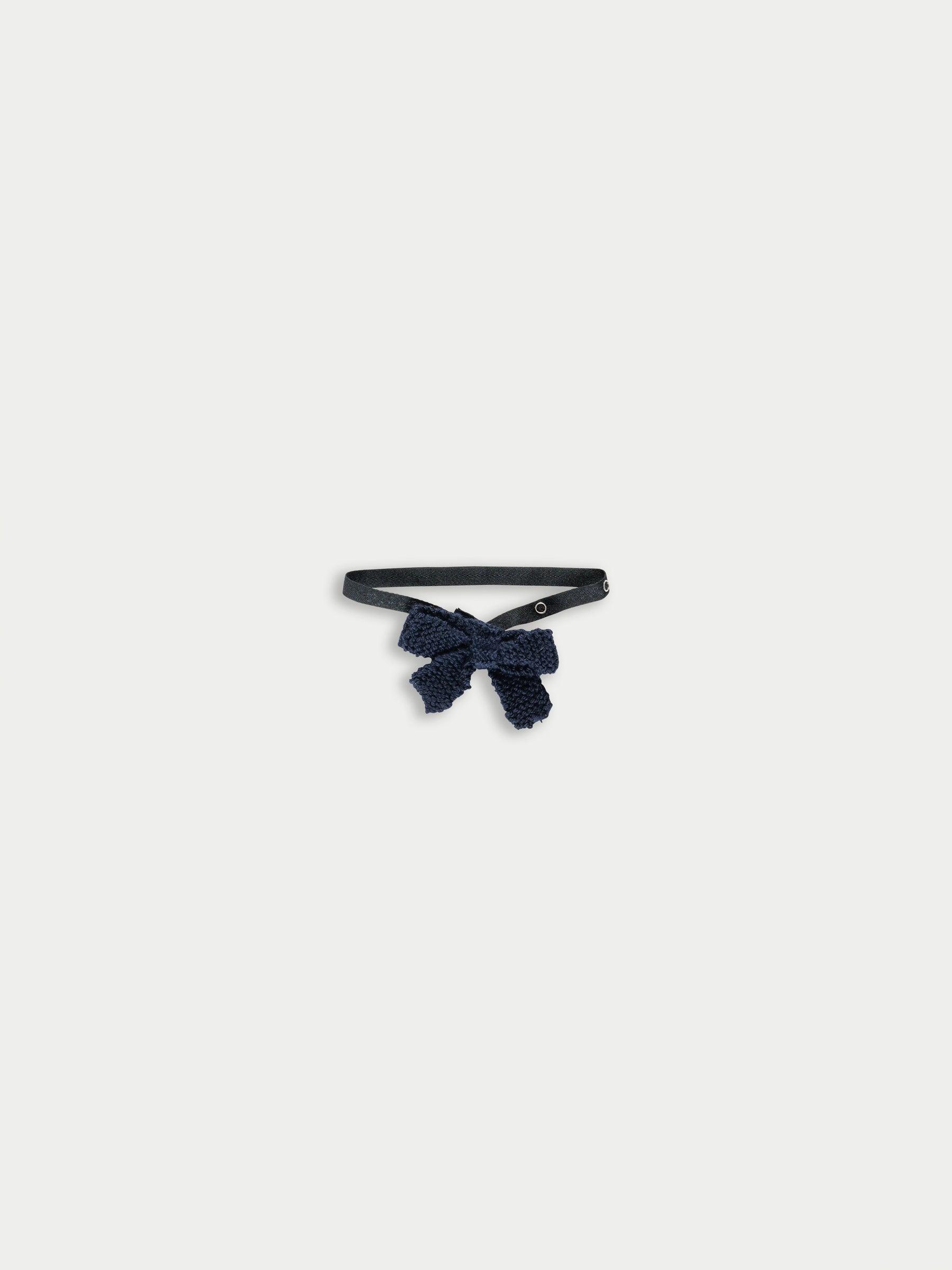 HEPBURN Handknitted Bow Tie  - Navy
