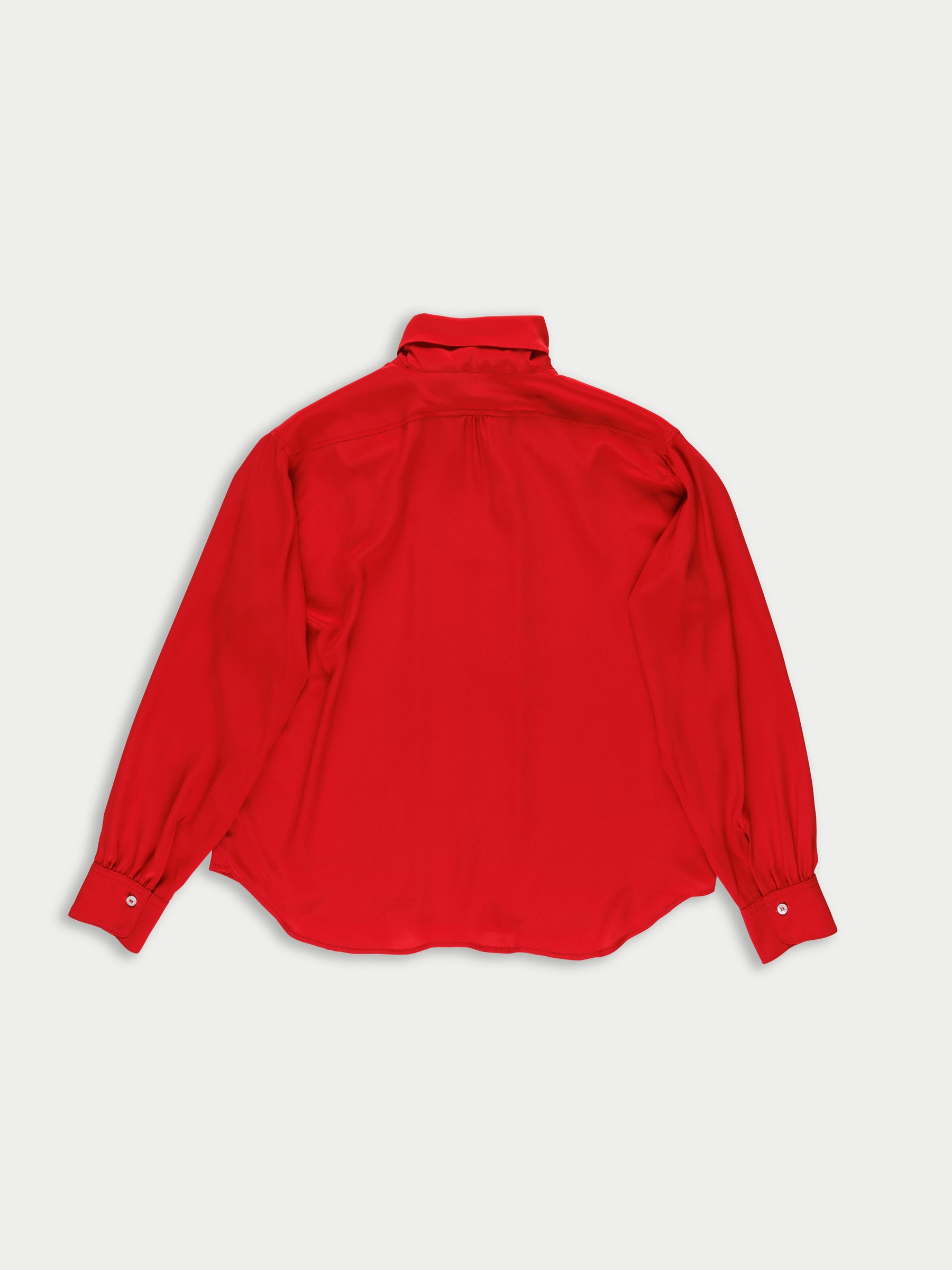 NUSCH Neck Tie Blouse - Red