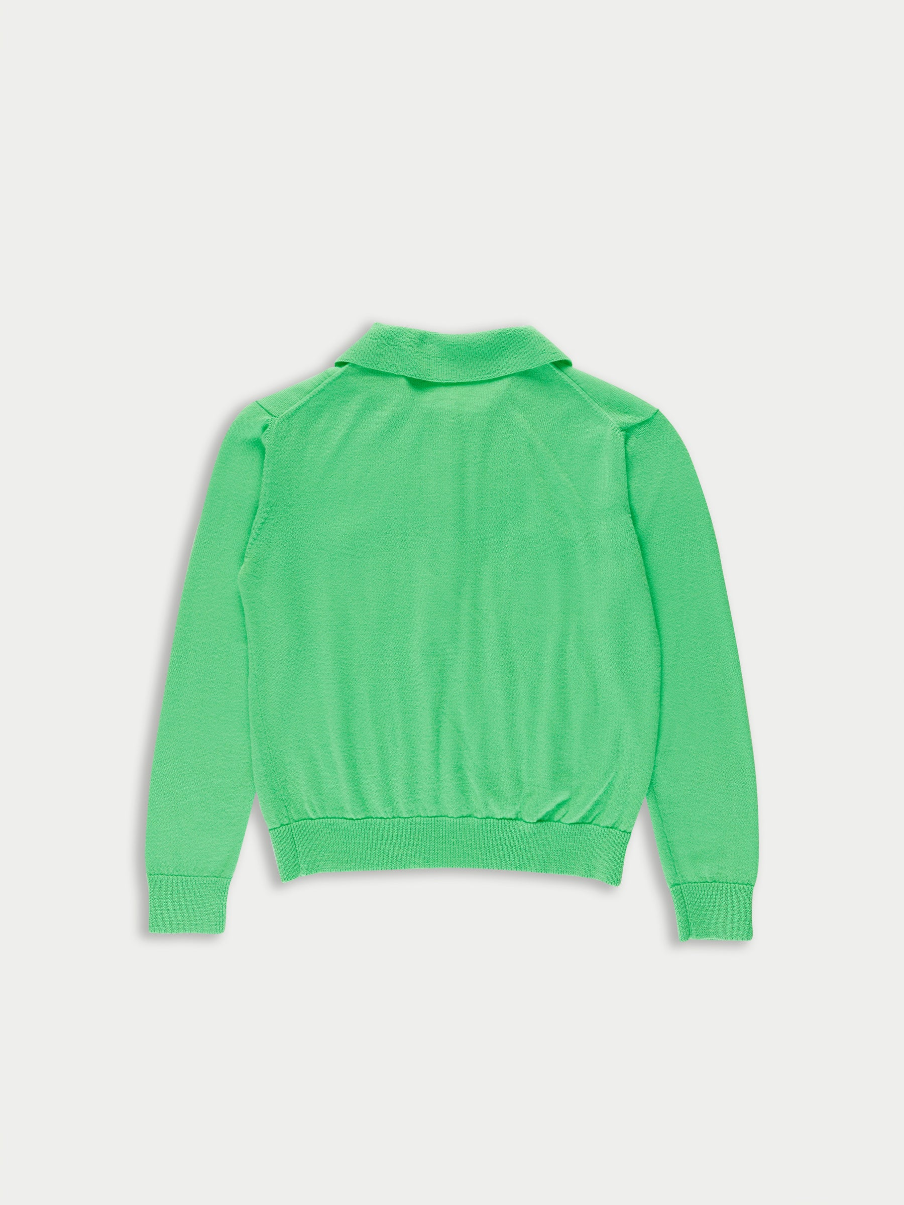 SAMMY Fine Weight Polo Top - Neon Green