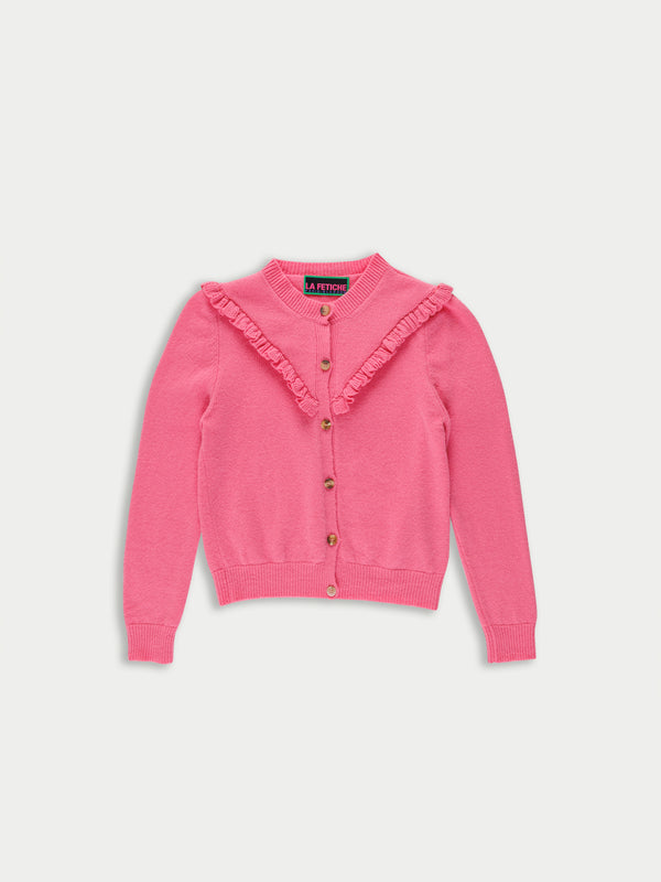 VALI Fine Weight Cardigan - Pink