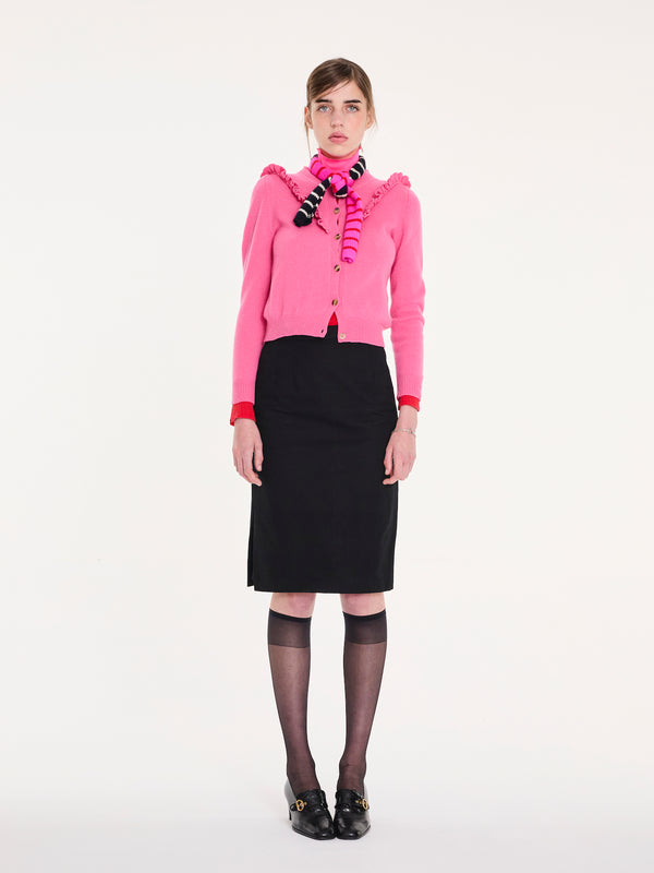 VALI Fine Weight Cardigan - Pink