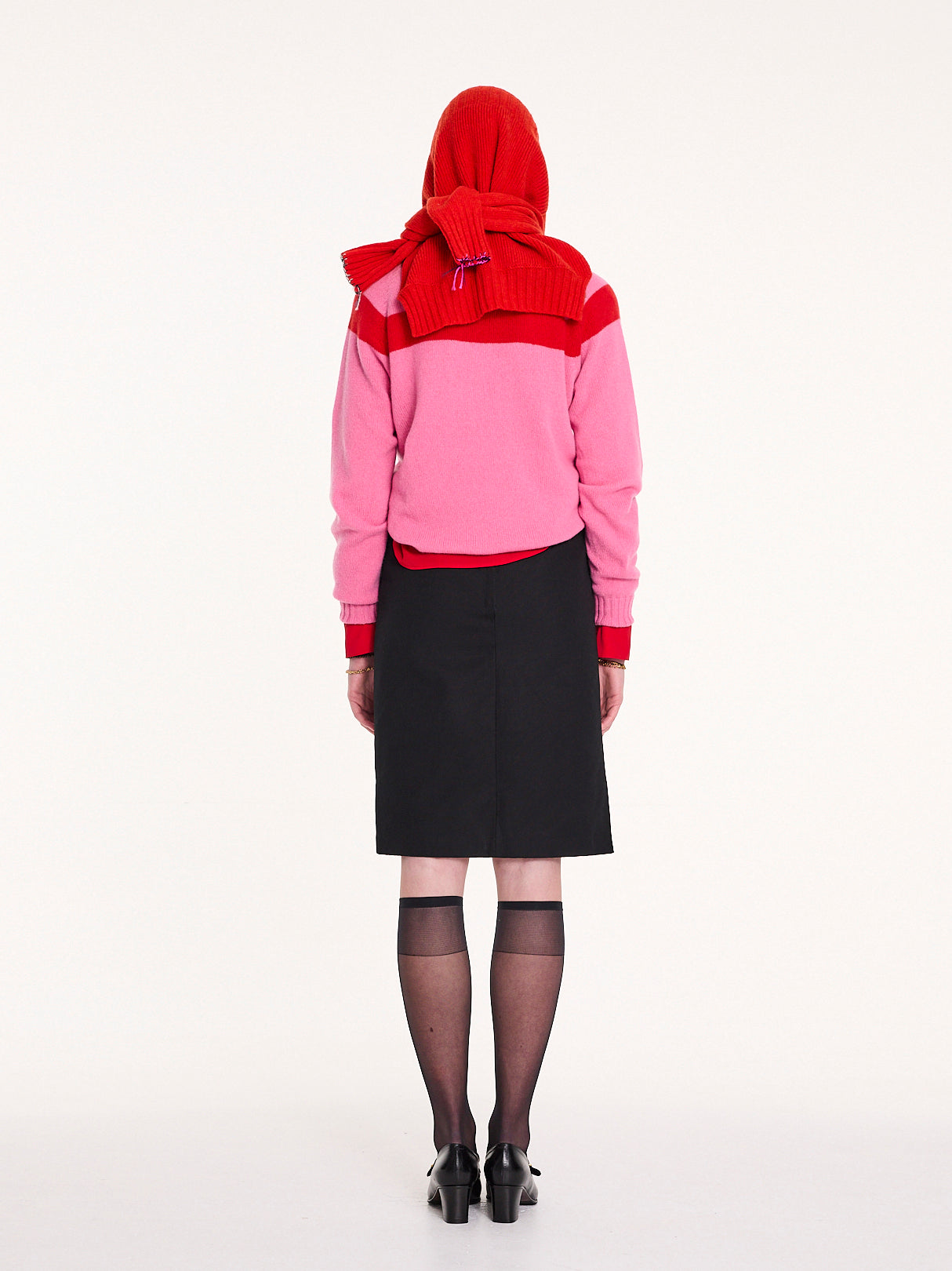 OSSIE Traditional Seam Free Sweater - Pink / Red