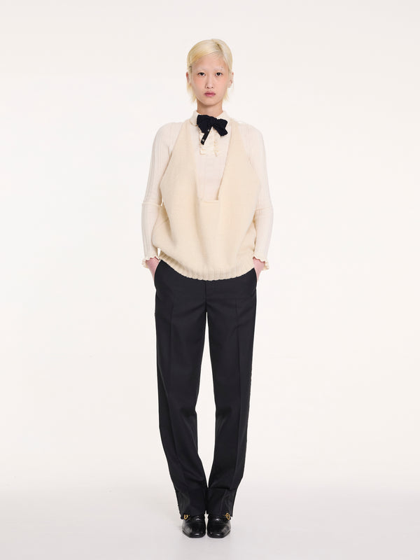 HEPBURN Handknitted Bow Tie  - Navy