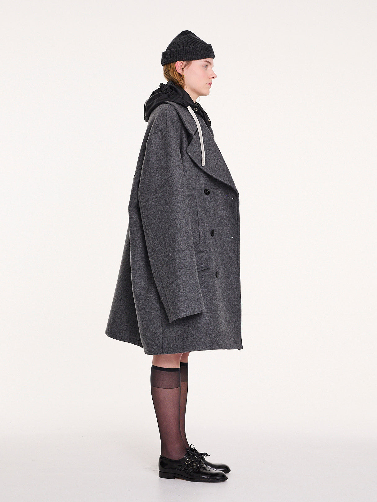 BALDWIN Unisex Pea Coat - Grey
