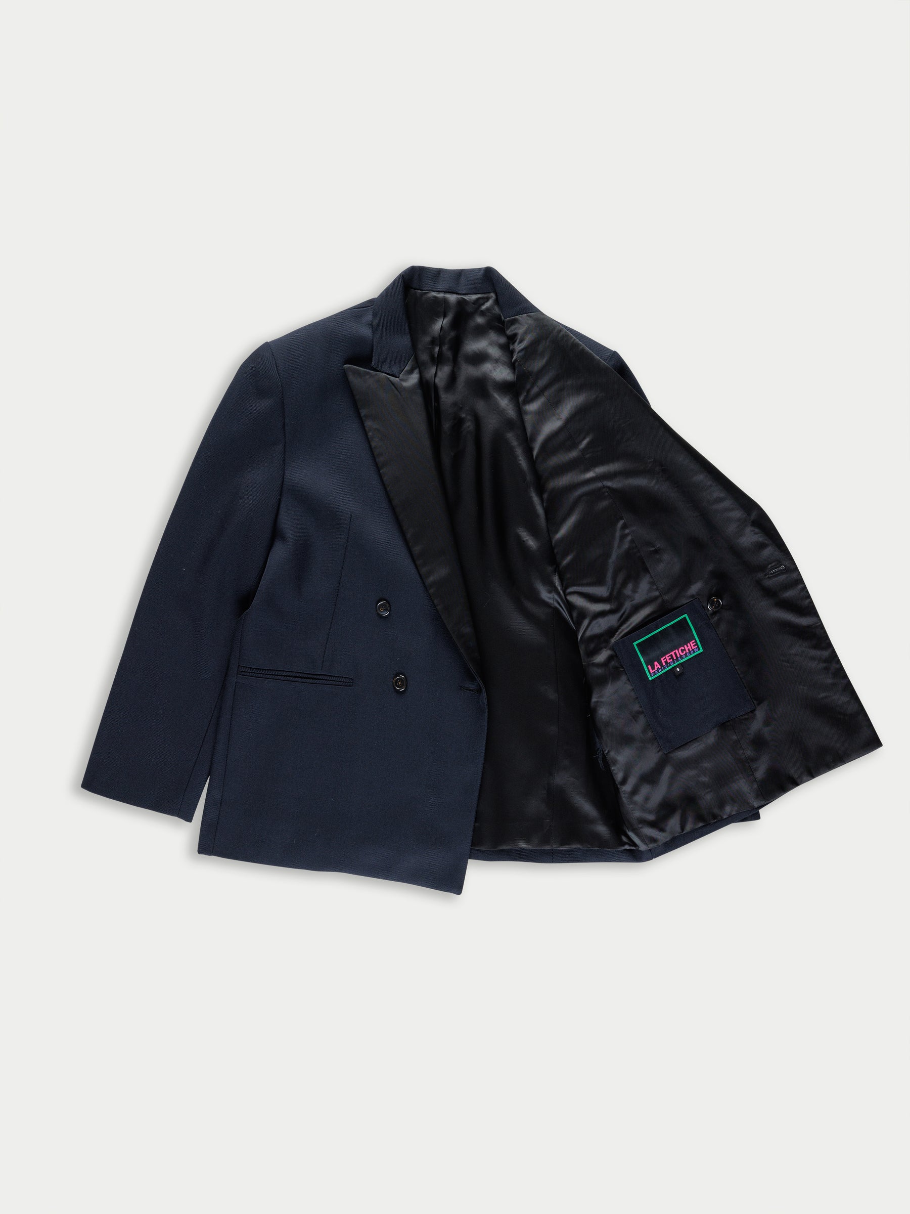 MAXIME Oversized Smoking Jacket  - Navy / Black