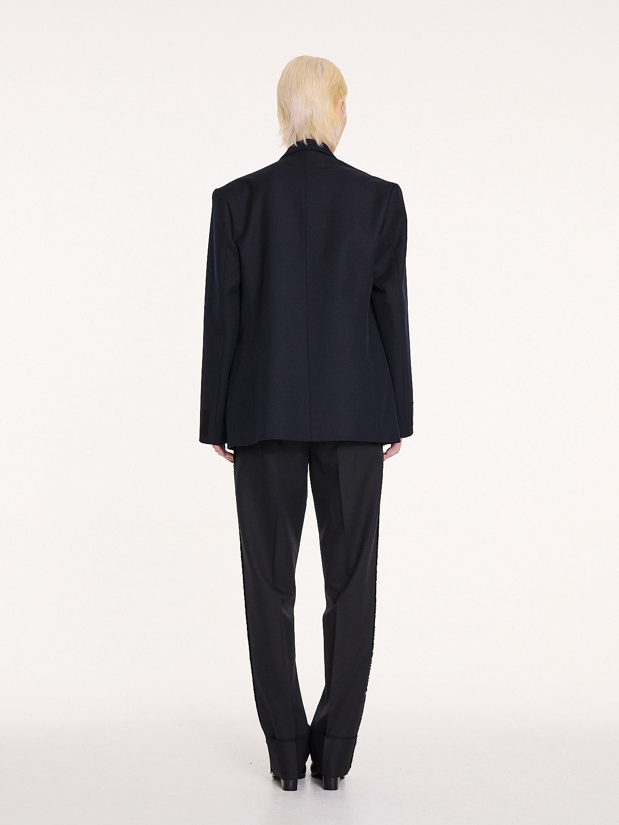 MAXIME Oversized Smoking Jacket  - Navy / Black