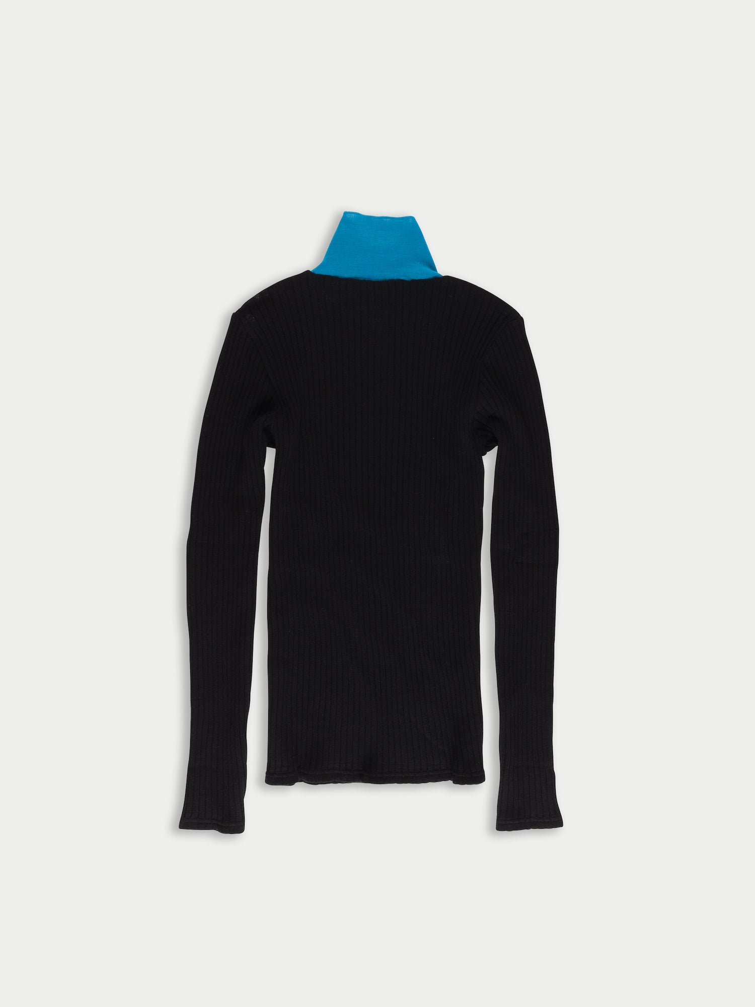 FREDERIQUE Ribbed Fine Weight Top - Black
