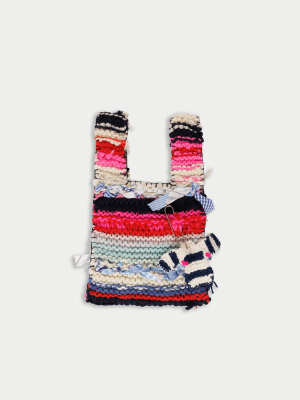 CONSTANCE Hand Knitted Bag - Ecru / Multico
