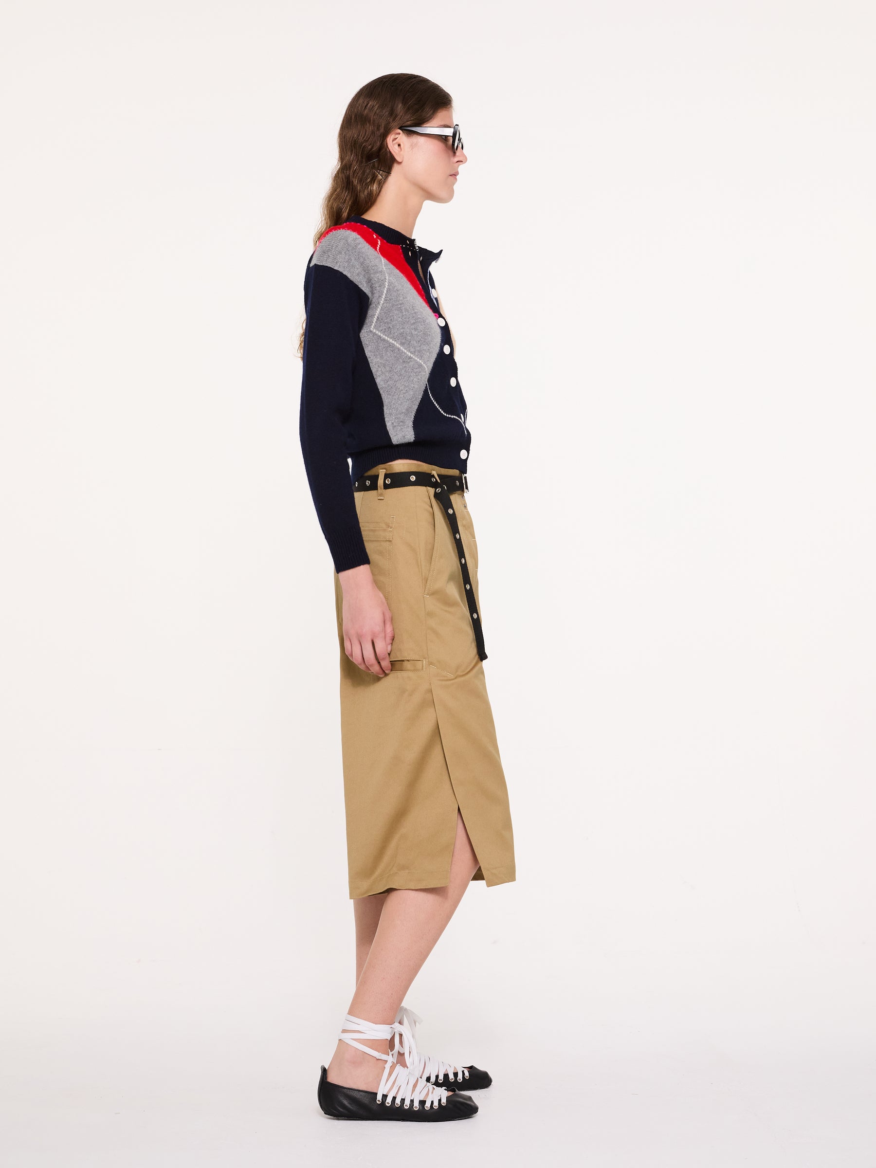 LAURA Cotton Panama Culottes - Ochre