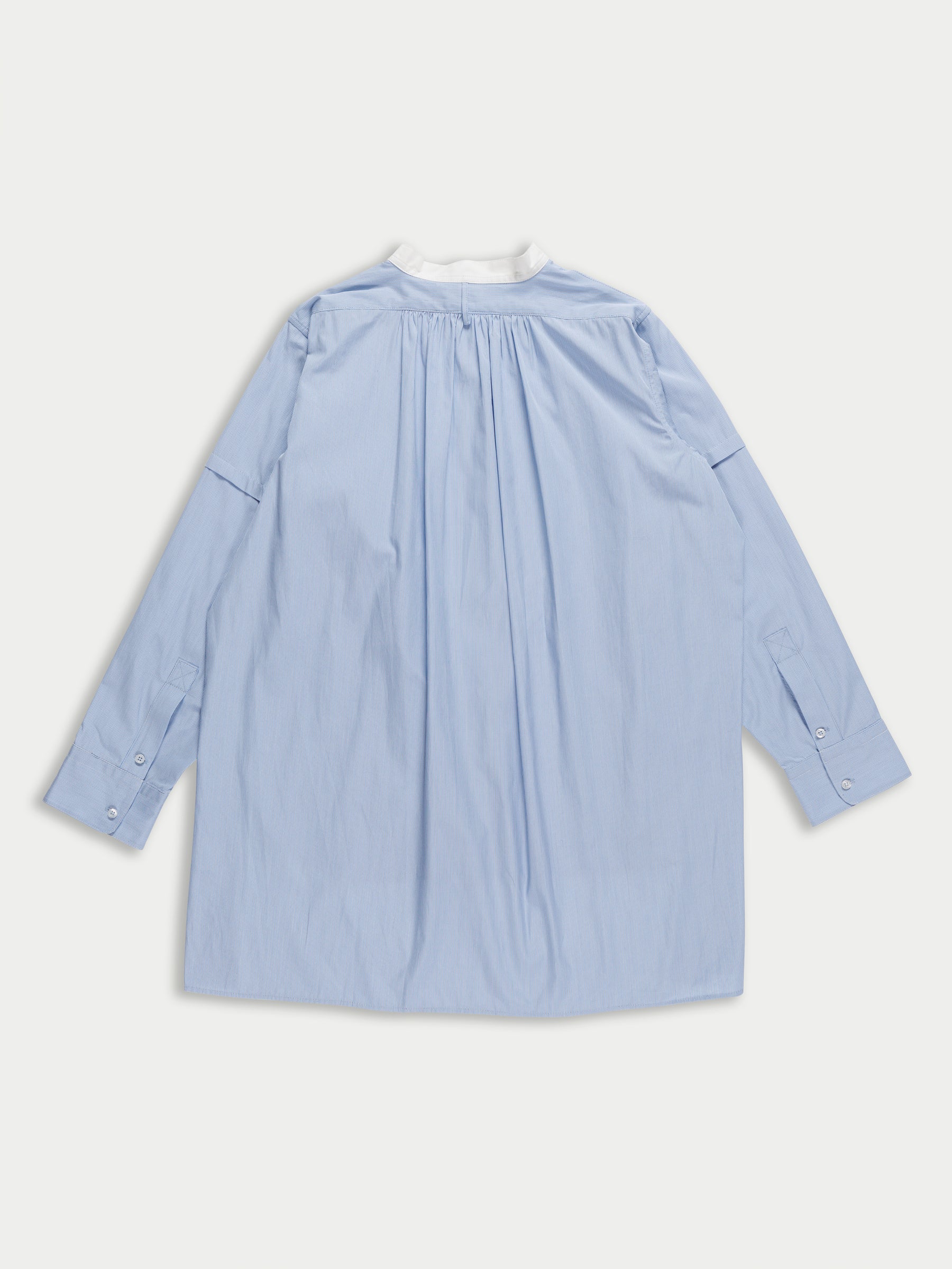LOU Traditional Striped Overshirt - Blue Stripes