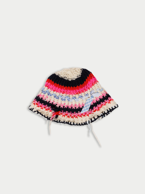 JOAN Hand Knitted Bucket Hat - Ecru / Mutico