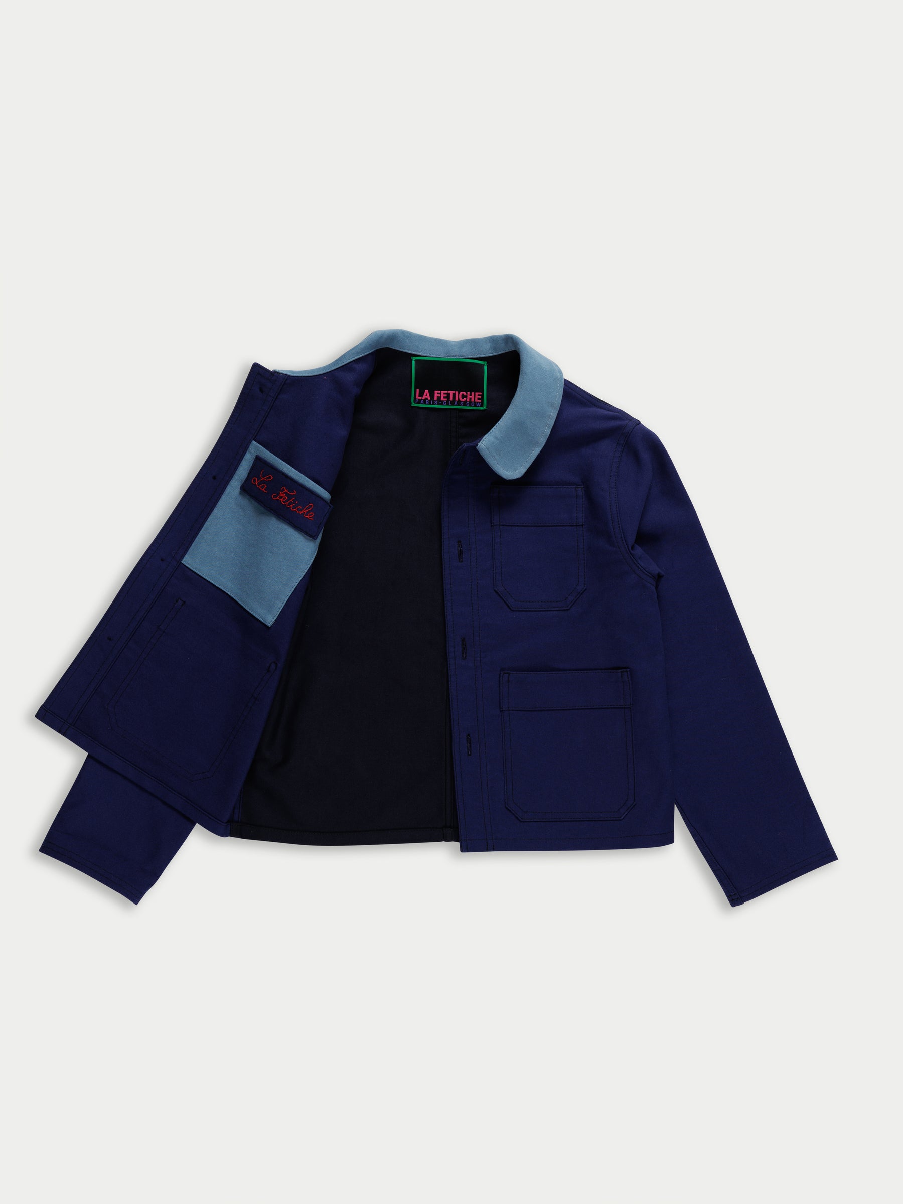 ALEX Utility Jacket - Blue / Navy / Light Blue