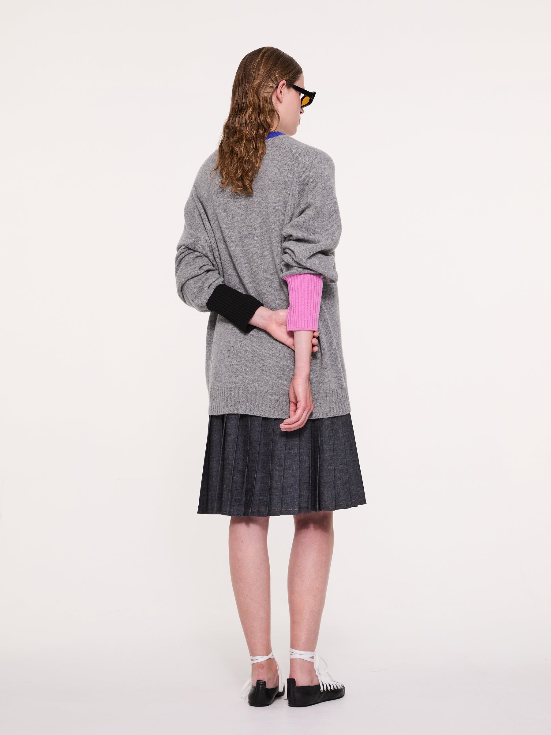 BRYAN Unisex Lambswool Sweater - Grey / Pink / Navy / Blue