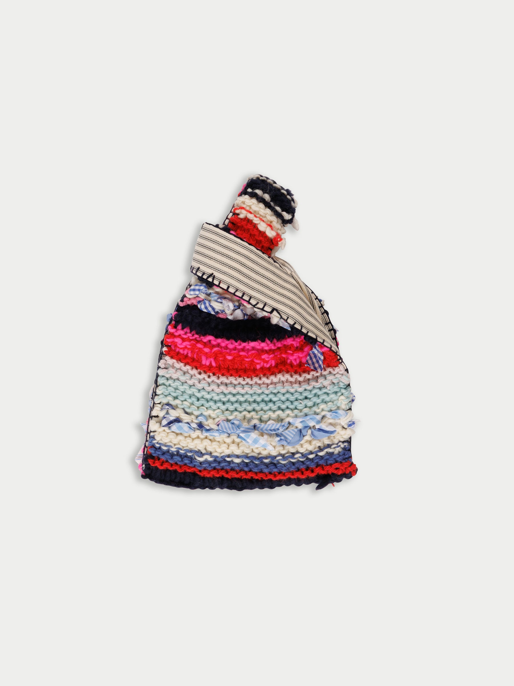 CONSTANCE Hand Knitted Bag - Ecru / Multico