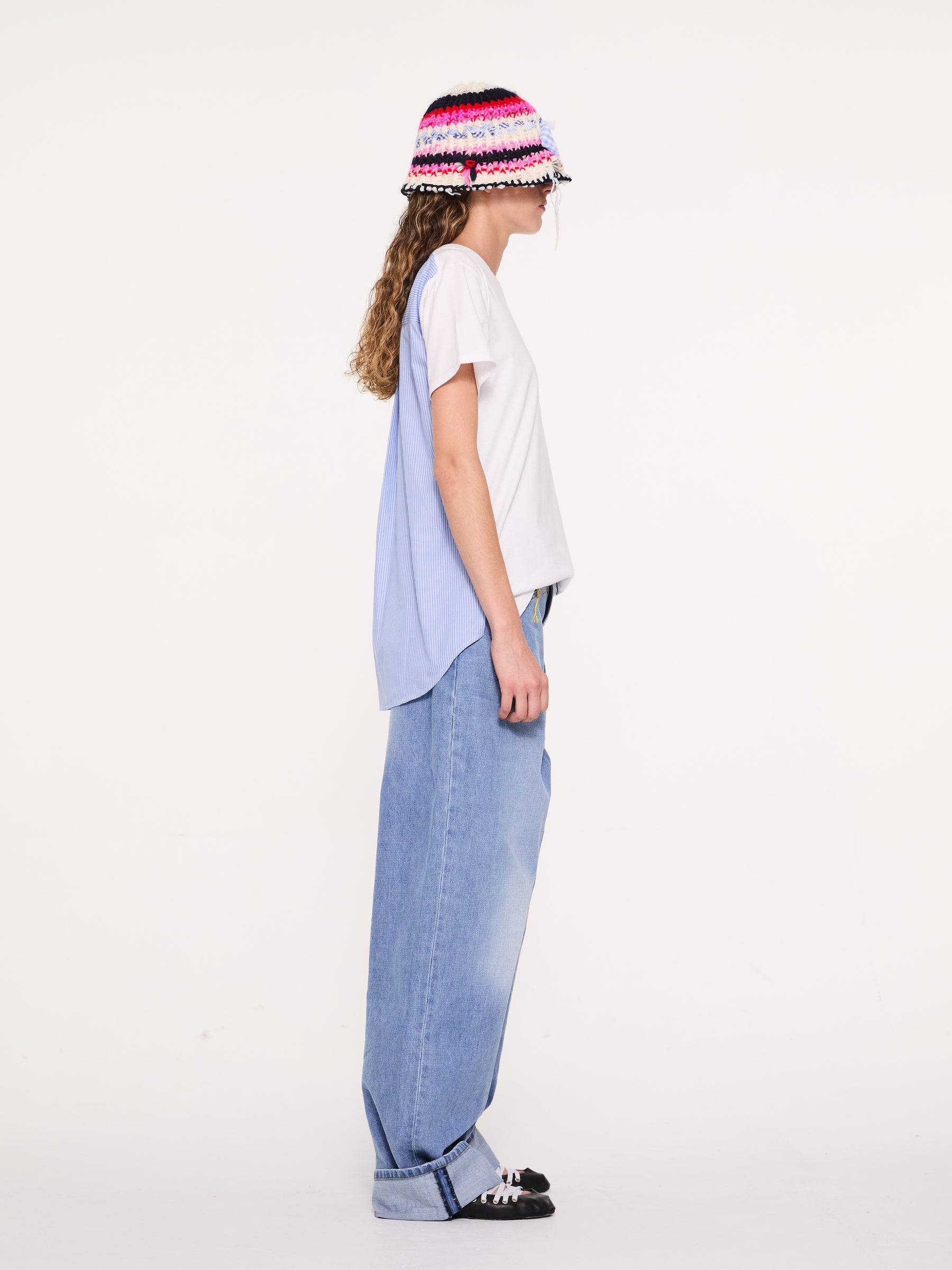 JOAN Hand Knitted Bucket Hat - Ecru / Mutico