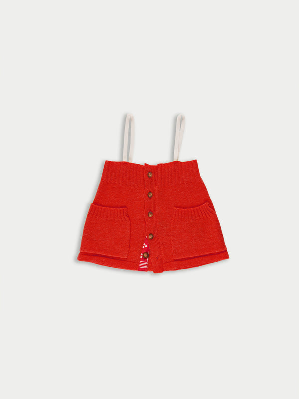 YUKI Knitted Camisole Top - Red