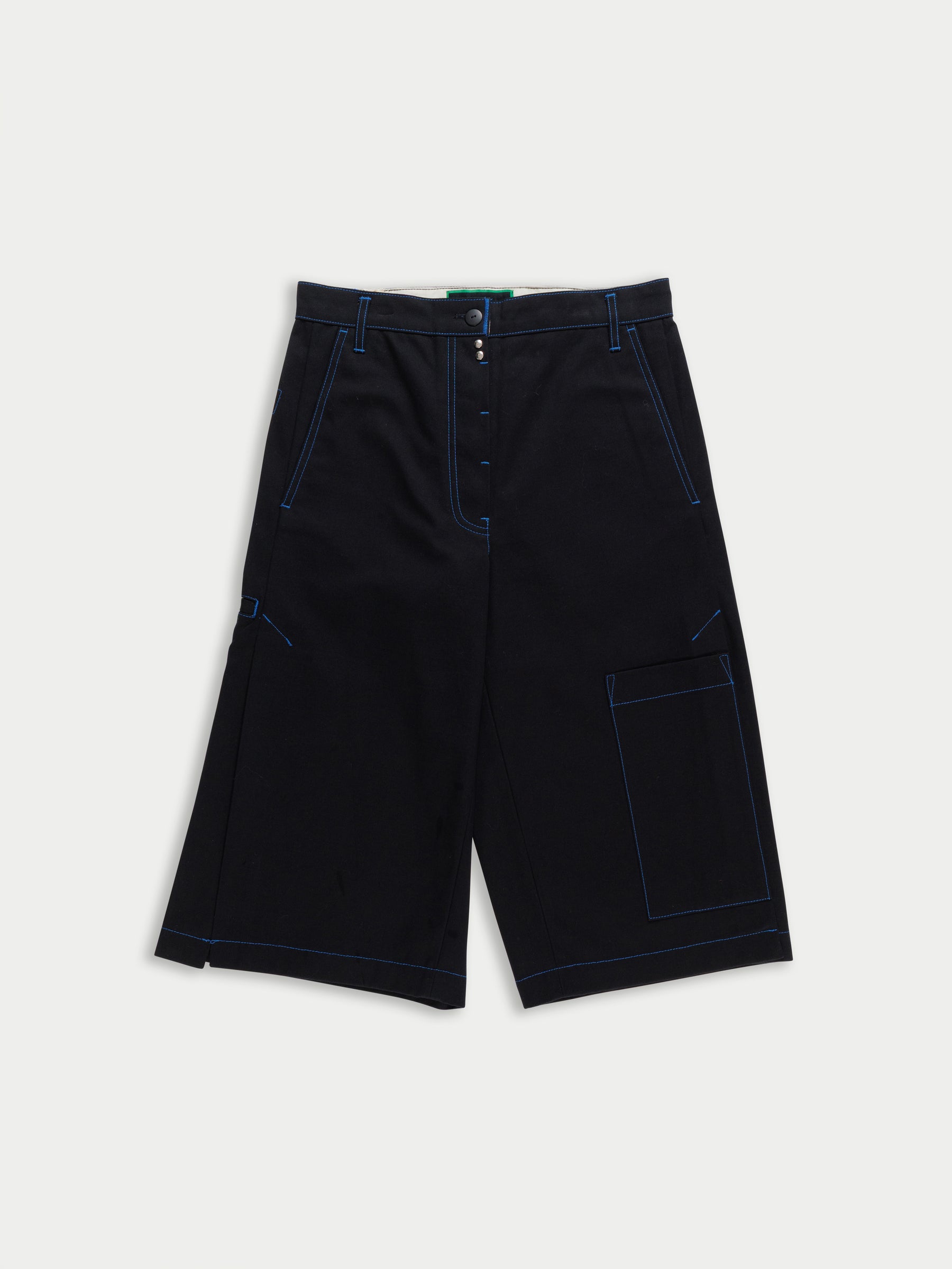 LAURA Cotton Panama Culottes - Black