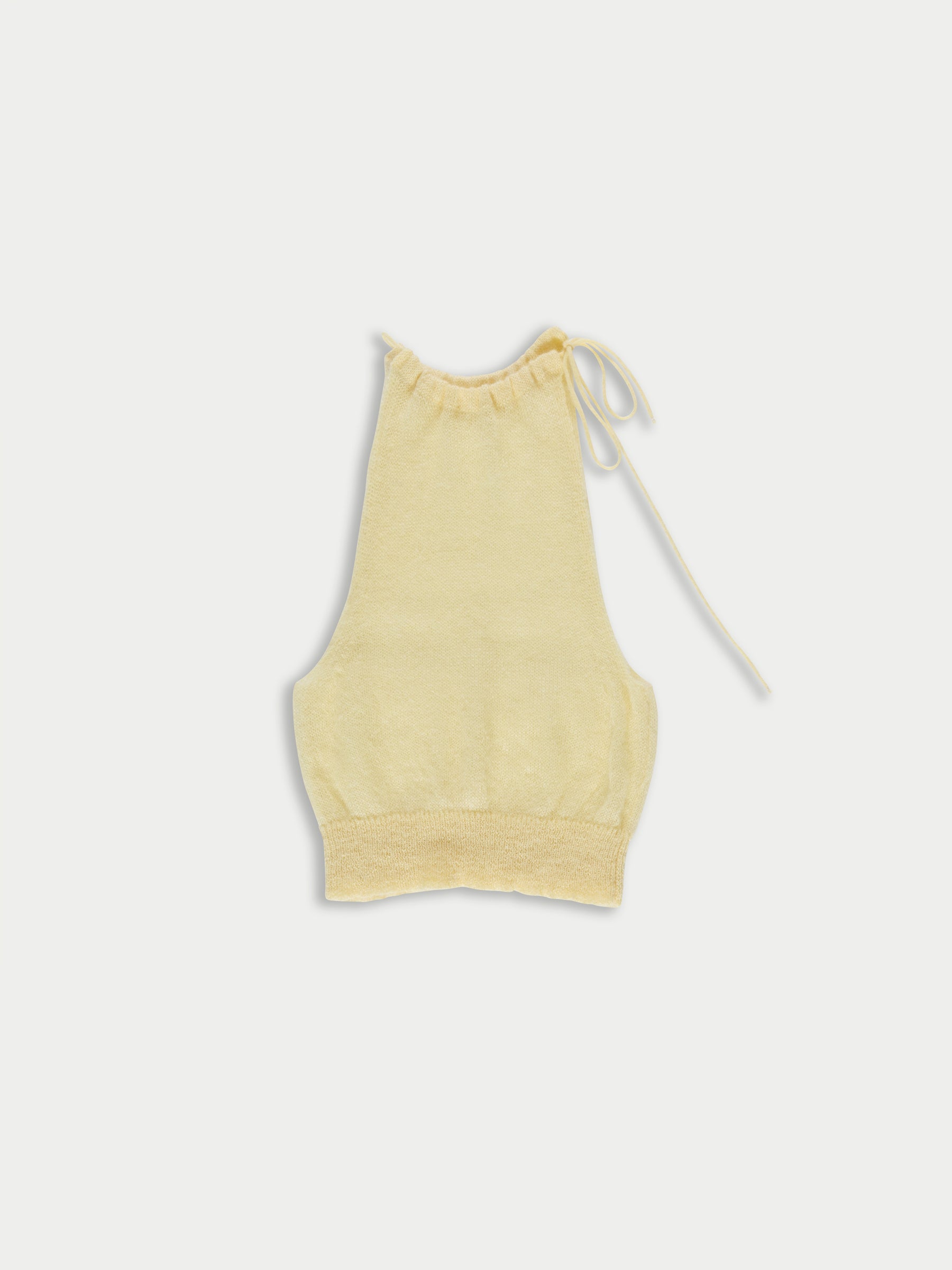 BET Halterneck Top - Pale Yellow