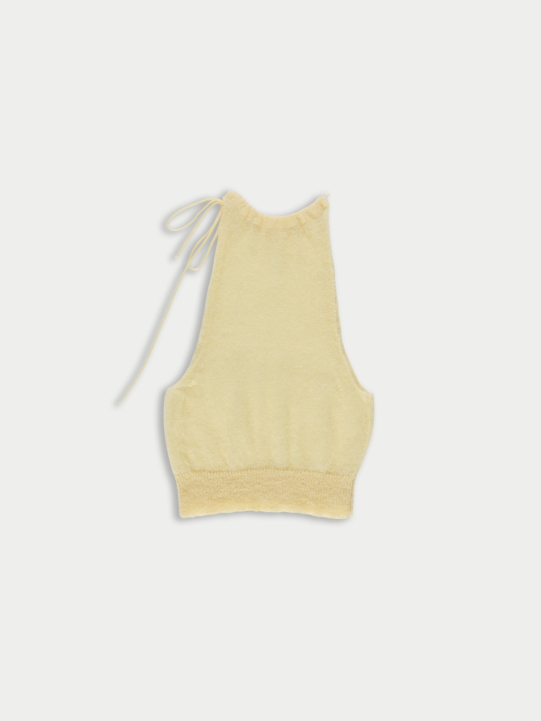 BET Halterneck Top - Pale Yellow