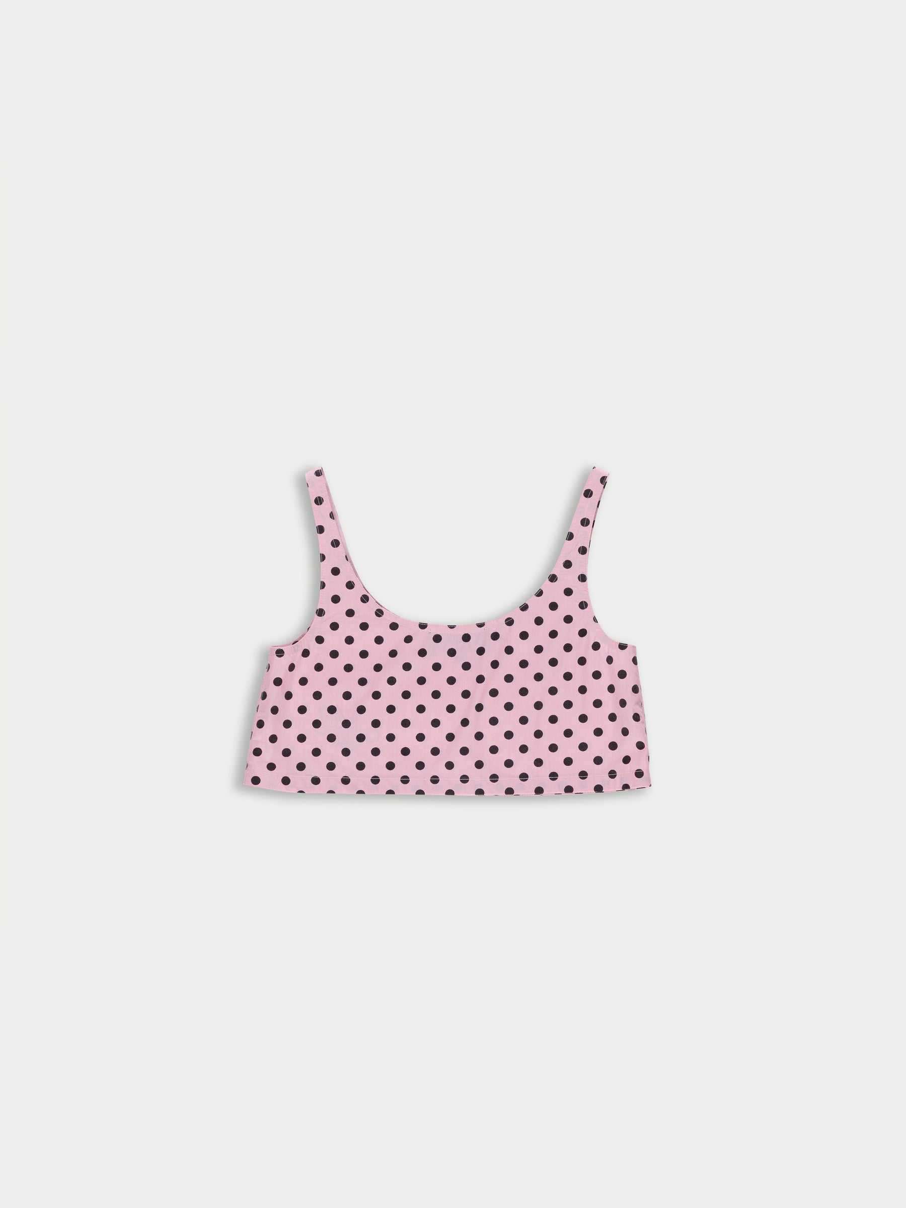 CHLOE Lingerie Styled Top - Light Pink / Black