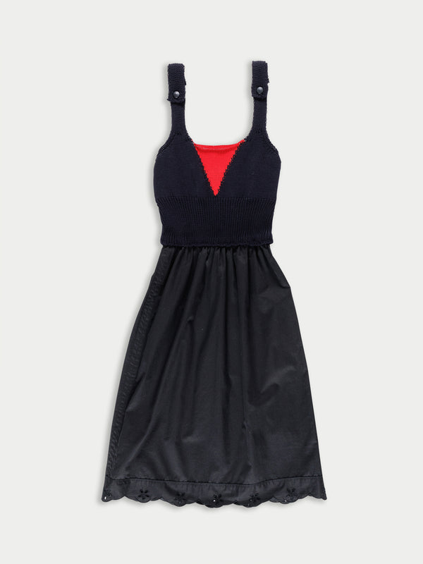 CHRISTINA Slip Dress - Navy / Red / Black
