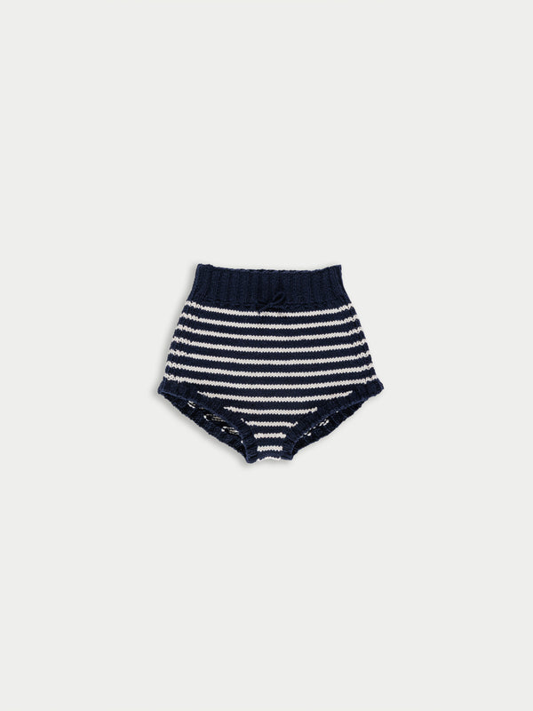 EDIE Striped Pants - Navy / Ecru