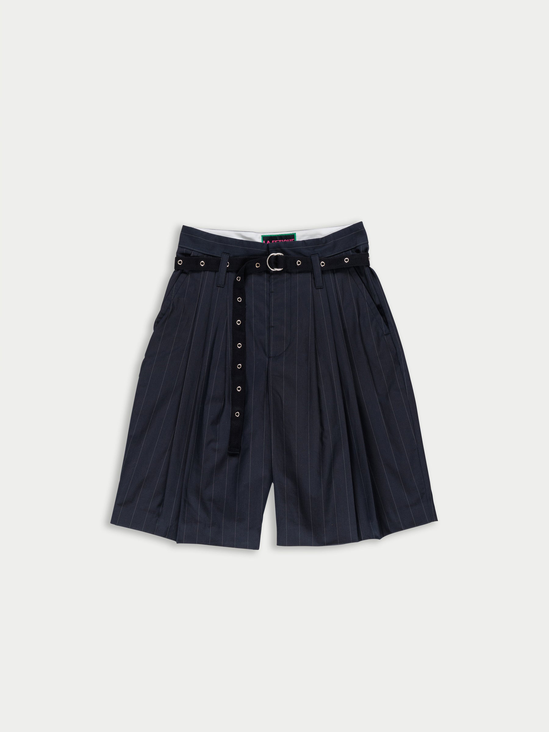 JACK Pinstriped Tailored Shorts - Navy Pinstripes