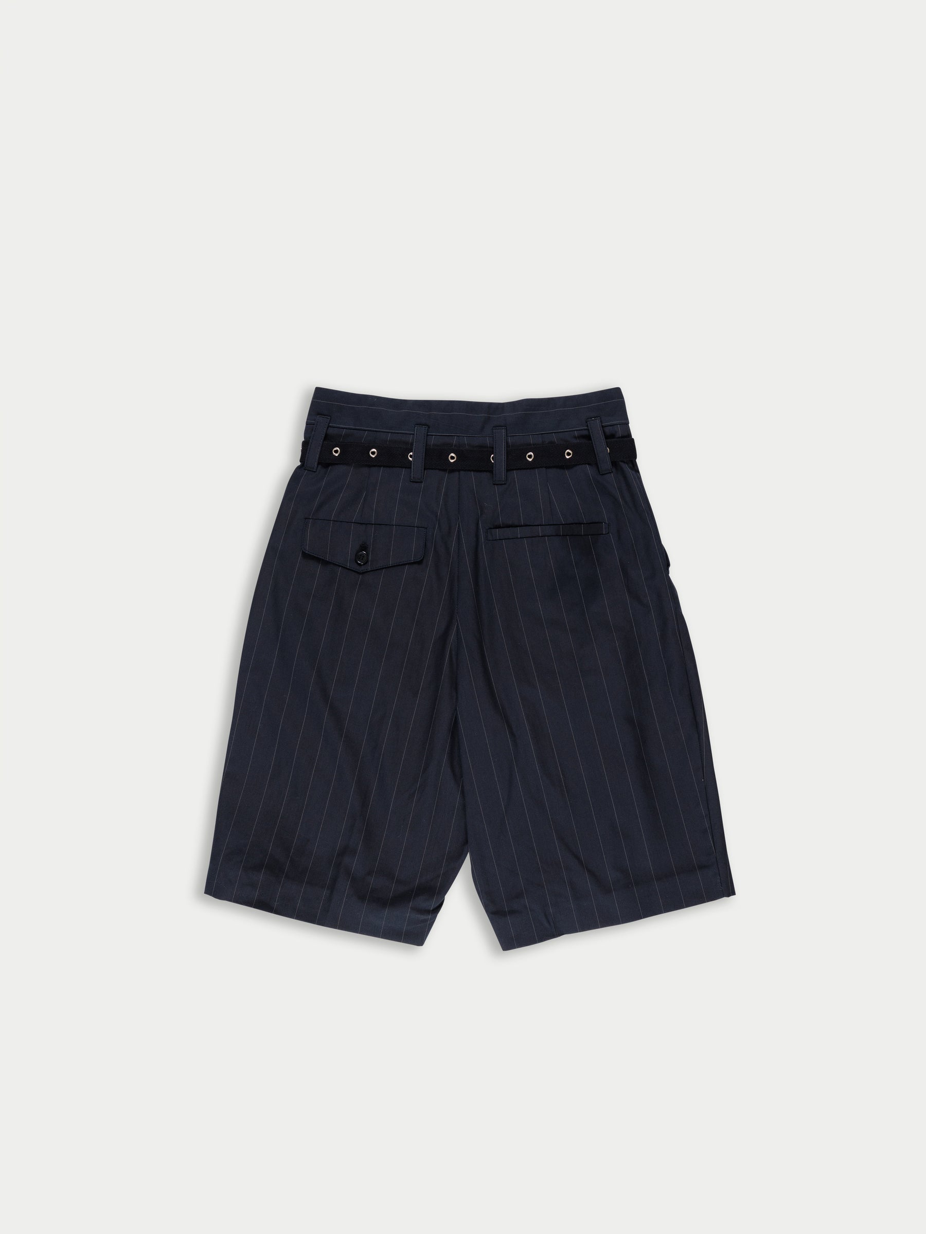 JACK Pinstriped Tailored Shorts - Navy Pinstripes