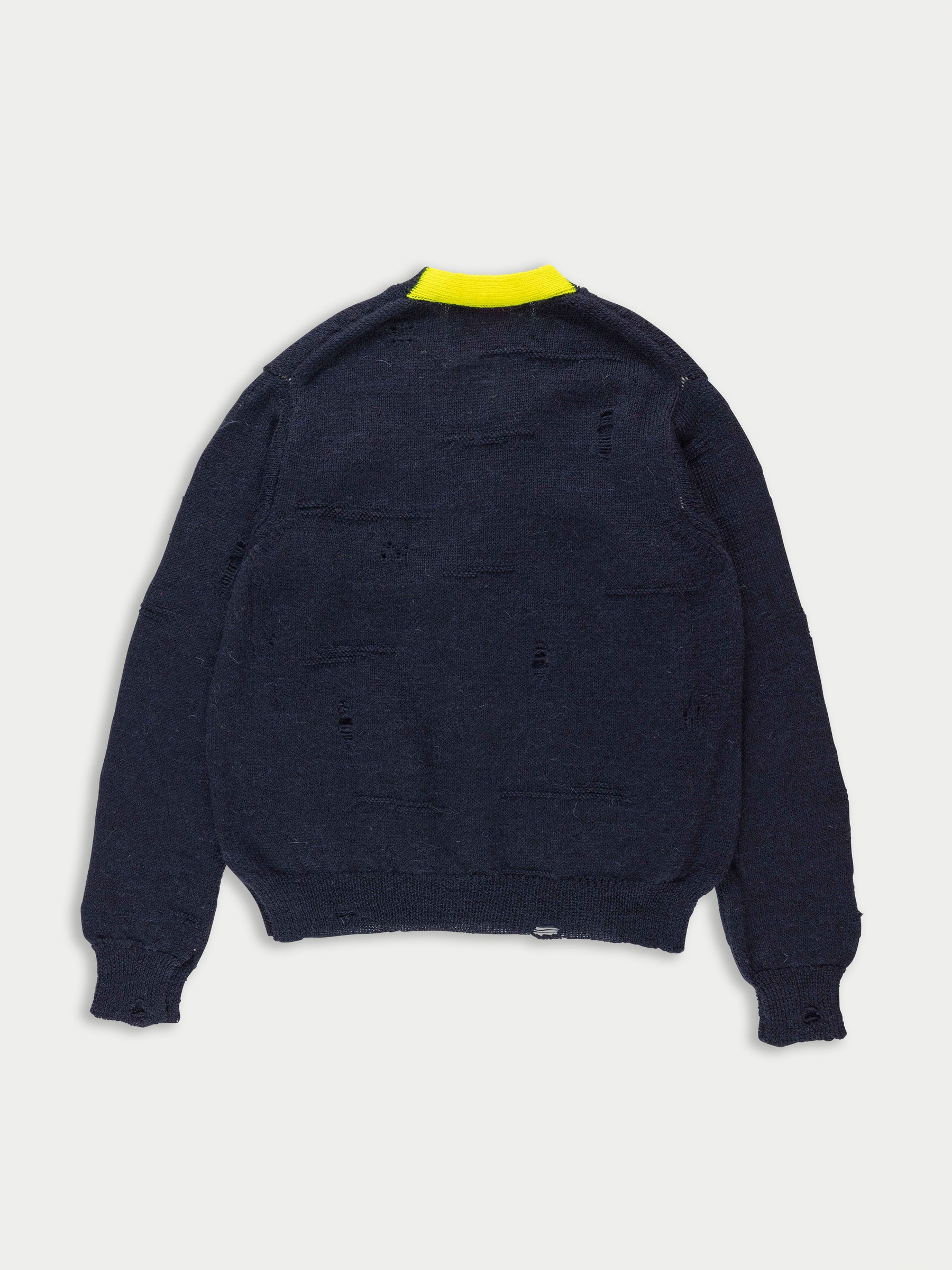 JOJO Mistake Stitch Cardigan - Navy / Black