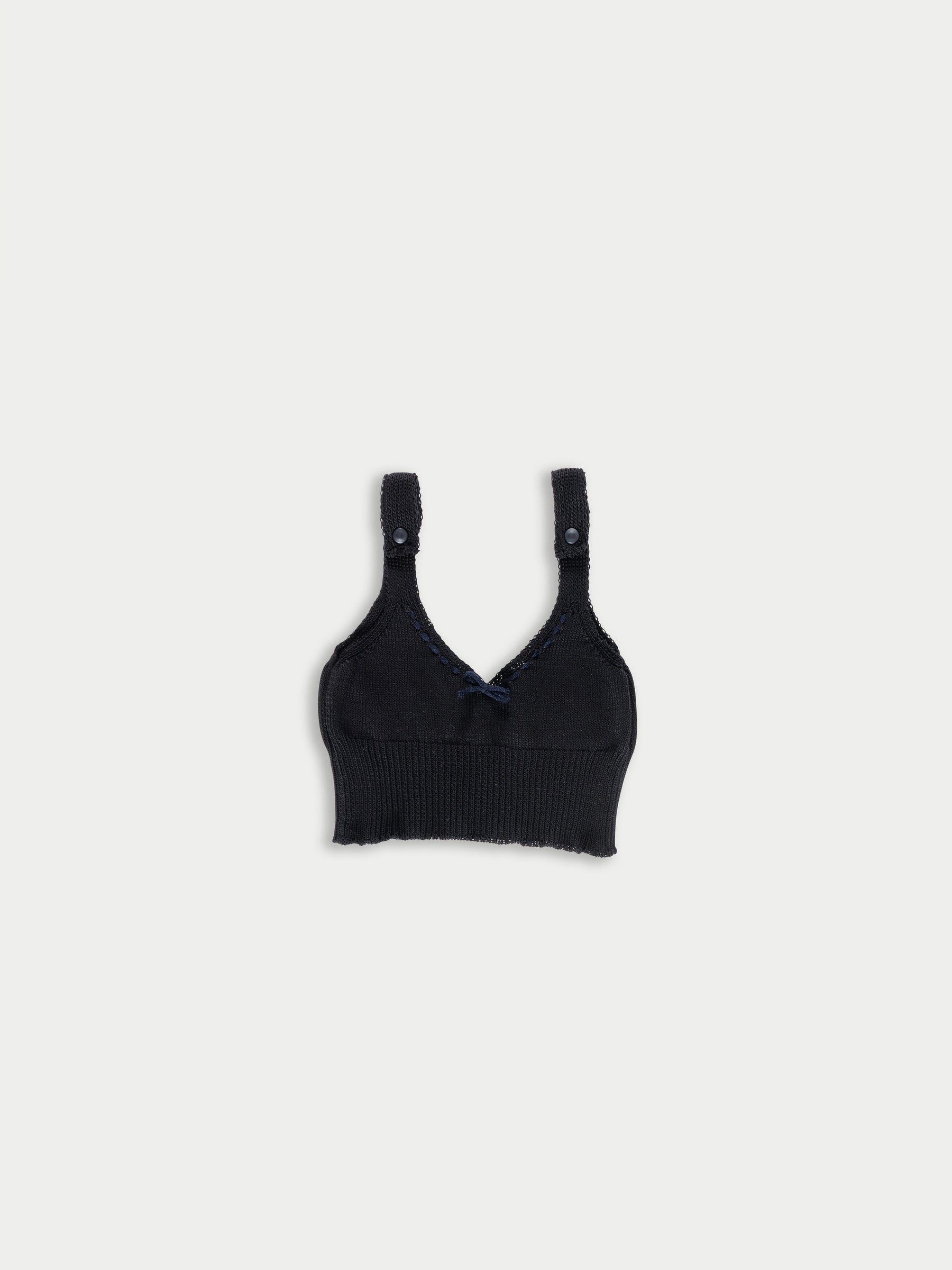 JOSEPHINE Knitted Bralette - Black