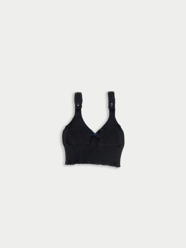 JOSEPHINE Knitted Bralette - Black