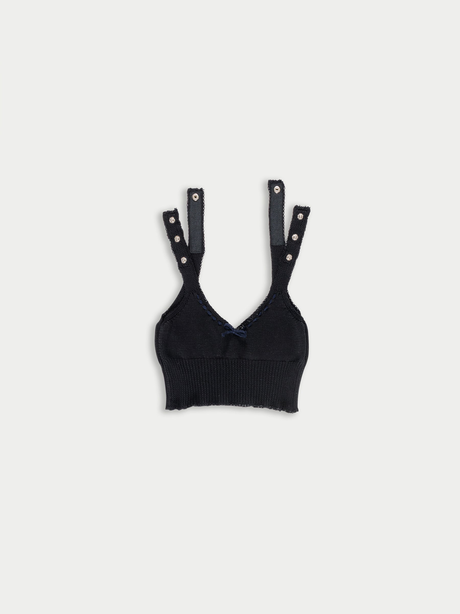 JOSEPHINE Knitted Bralette - Black