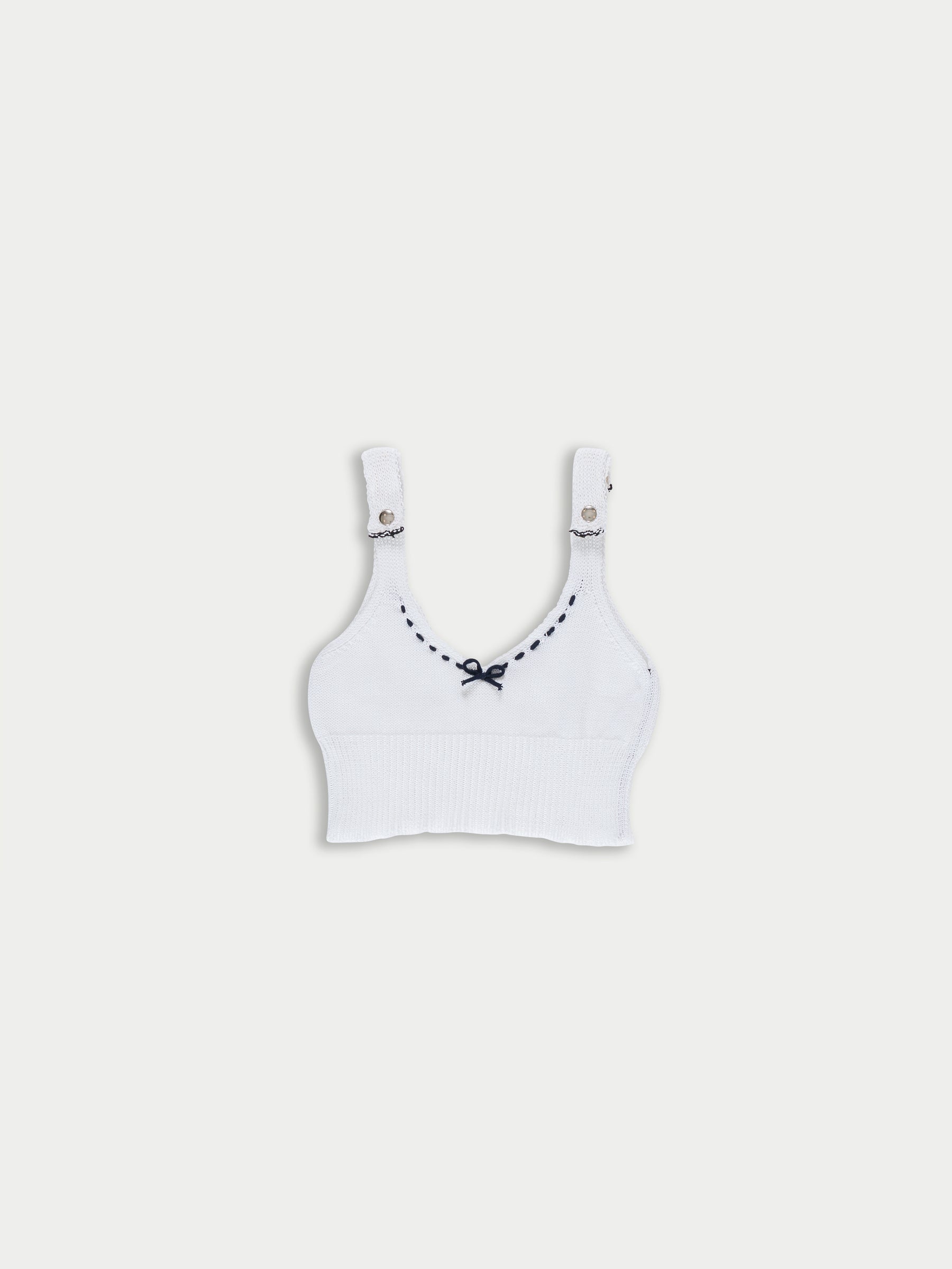 JOSEPHINE Knitted Bralette - White
