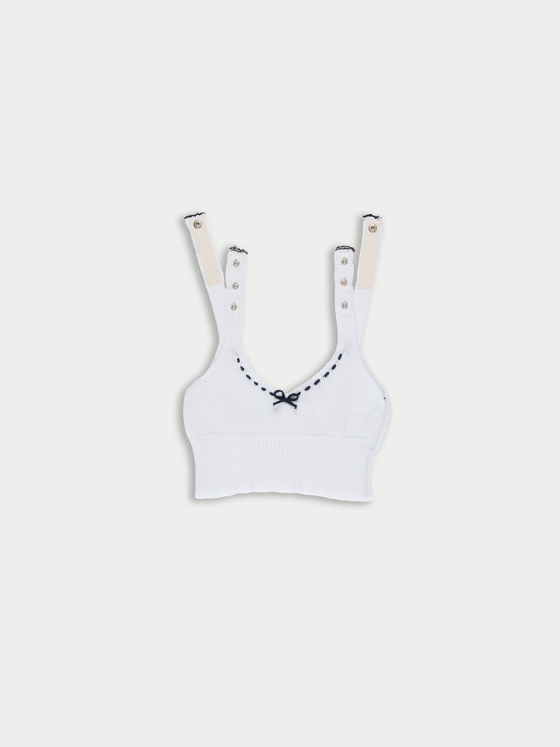 JOSEPHINE Knitted Bralette - White