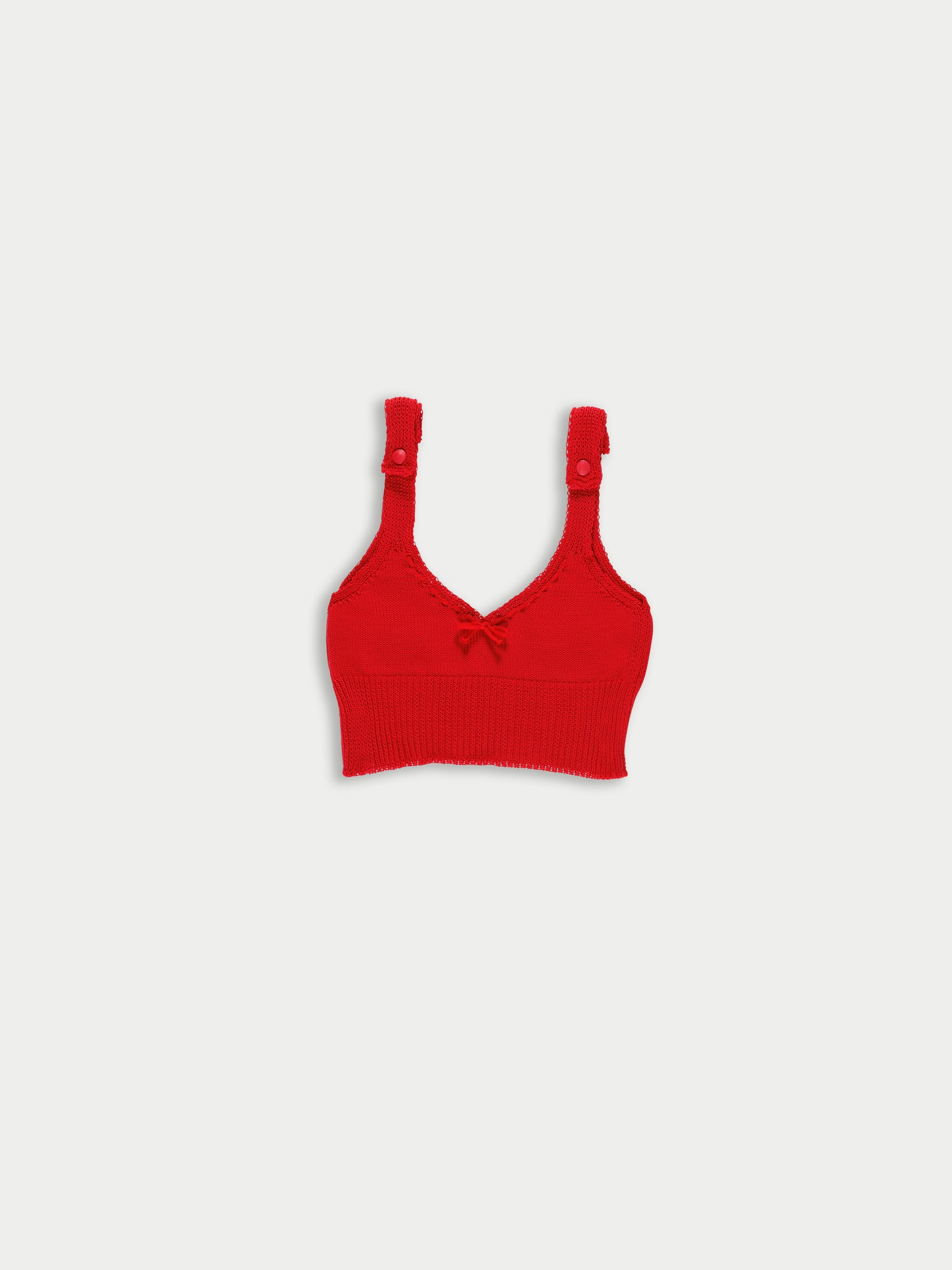 JOSEPHINE Knitted Bralette - Red