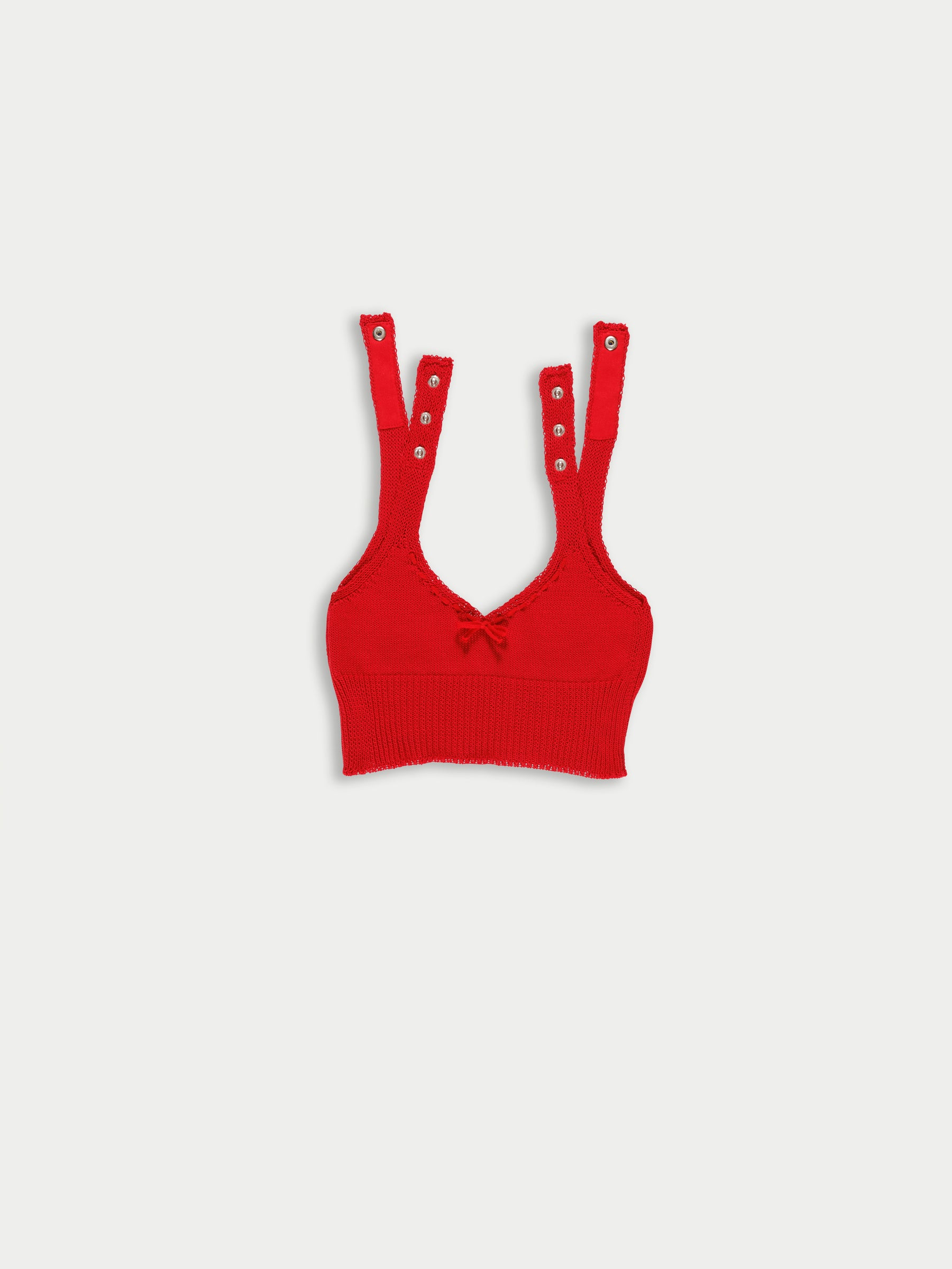JOSEPHINE Knitted Bralette - Red