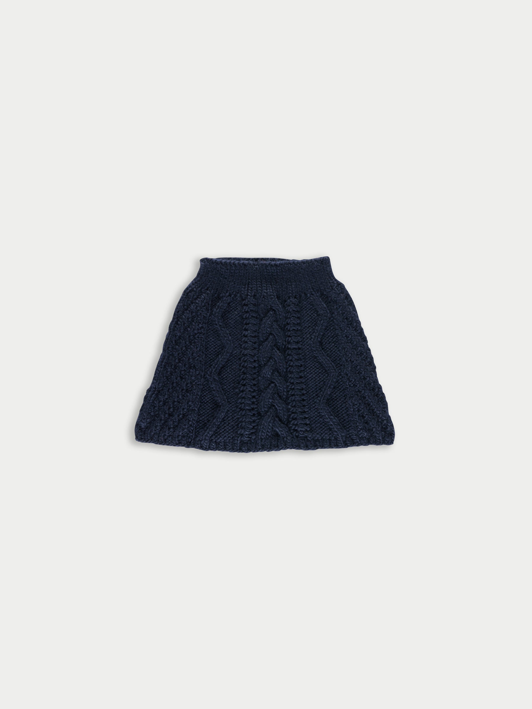 KAT Cable A-line Skirt - Navy