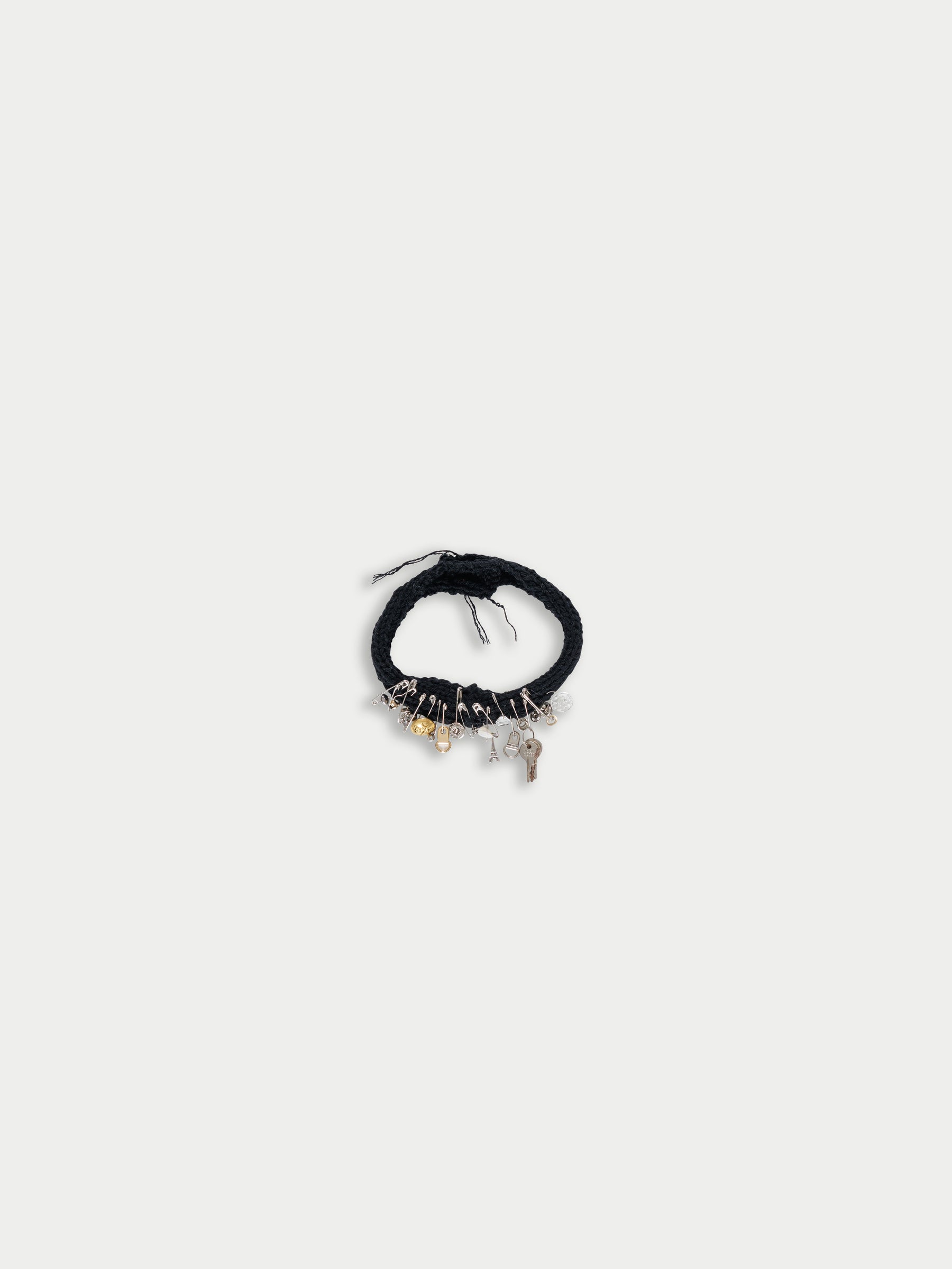 LYRA Embellished Necklace - Black