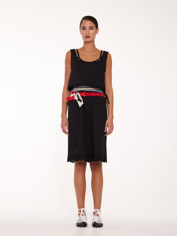 BENJAMIN Military Belt - Red / Black Dot