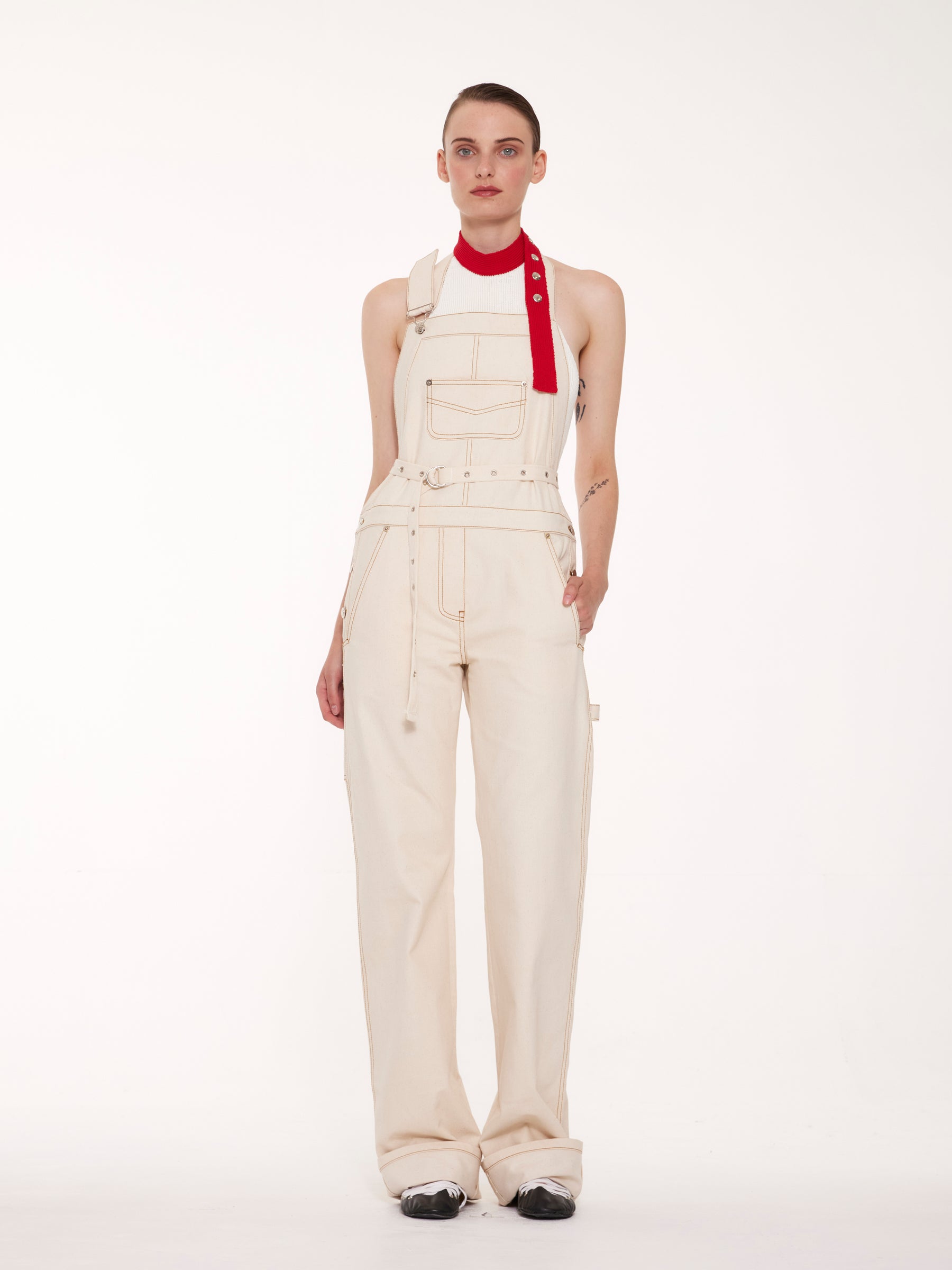 BENJAMIN Military Belt - Solid White