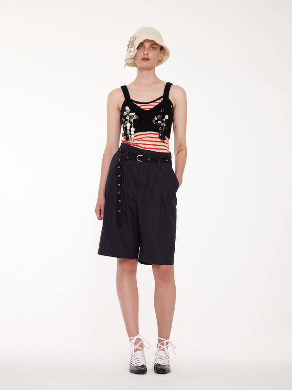 SAM Embellished Bucket Hat - Ecru